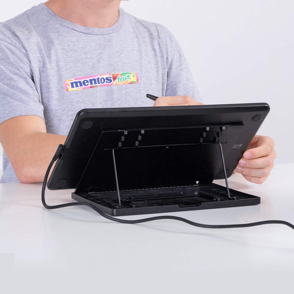 Huion HS611 Graphics Drawing Tablet with Tilt Function - Android Supported Digital Art Pen Tablet & ST300 Adjustable Stand | Perfect for Digital Artists, Illustrators, and Designers Working on Android Devices or PC