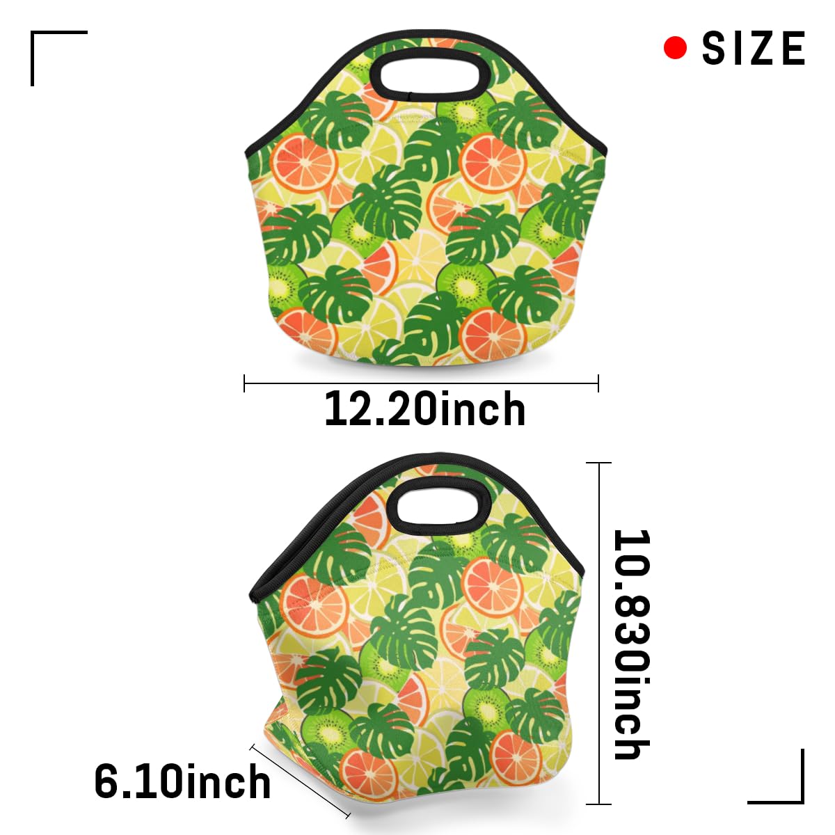 Insulated Neoprene Lunch Bag for Women & Men - Reusable Cooler Tote for Work, Travel, Picnic | Keep Food Fresh | Perfect for Office, School, Beach & Outdoor Activities