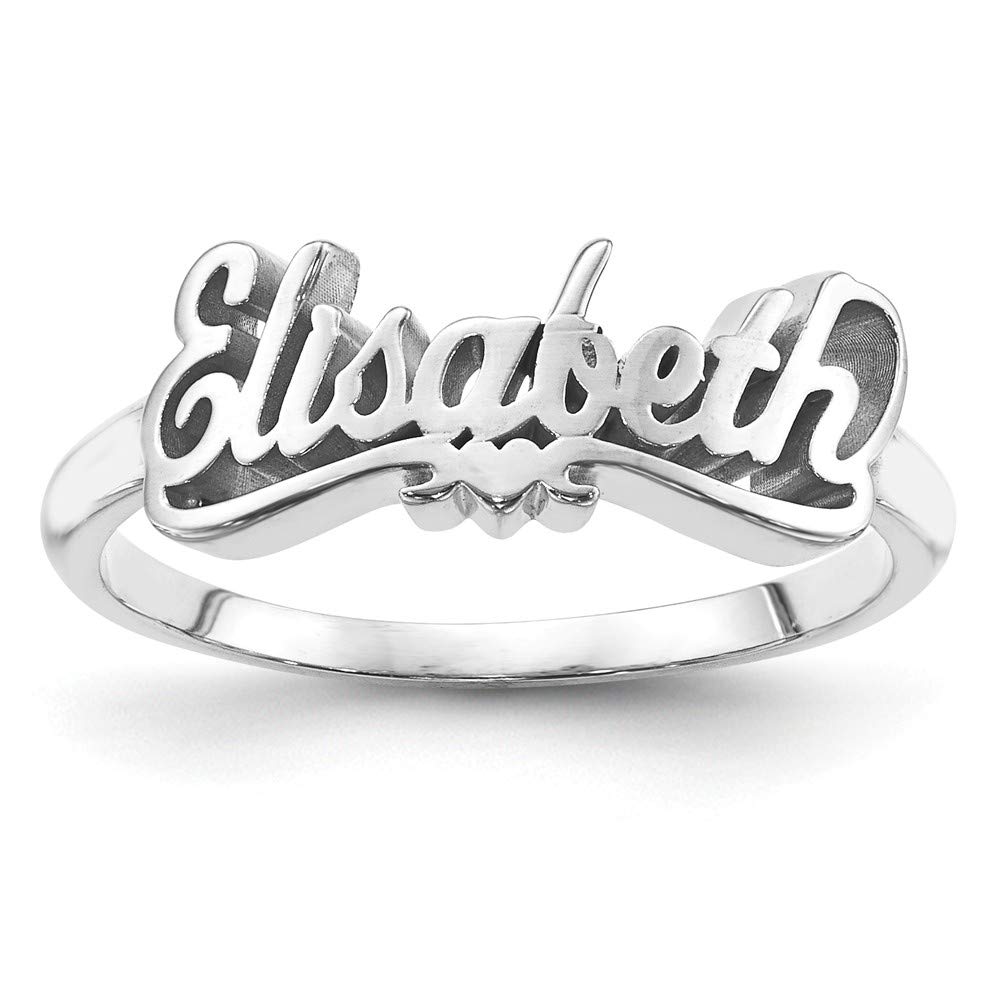 925 Sterling Silver Personalized Name Ring - Custom Engraved Polish Band for Women & Men - Perfect for Gifts, Anniversaries, and Special Occasions