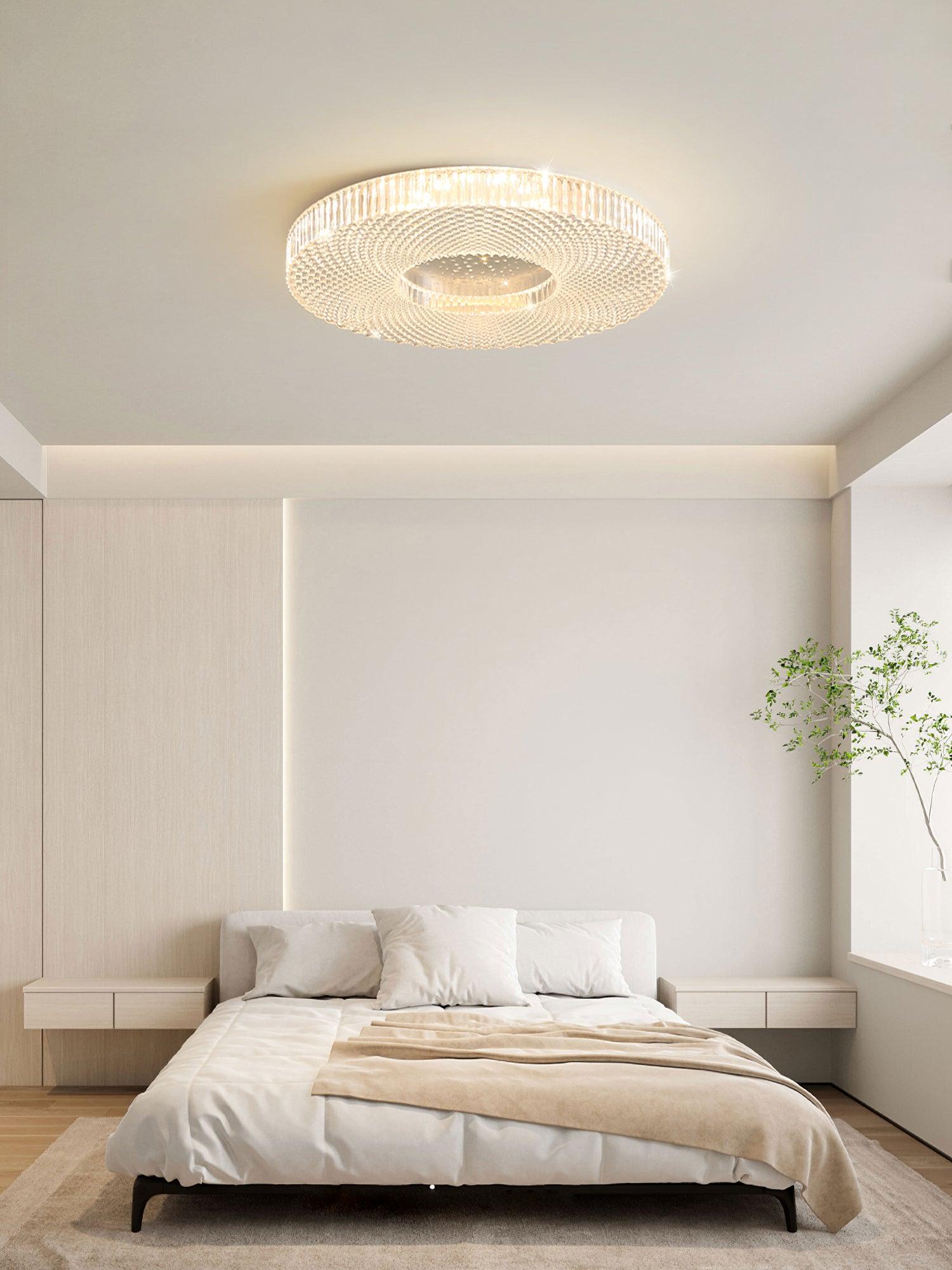 Cimona LED Flush Mount Ceiling Light - Modern Round Fixture for Bedroom, Kitchen, Living Room & Hallway Lighting