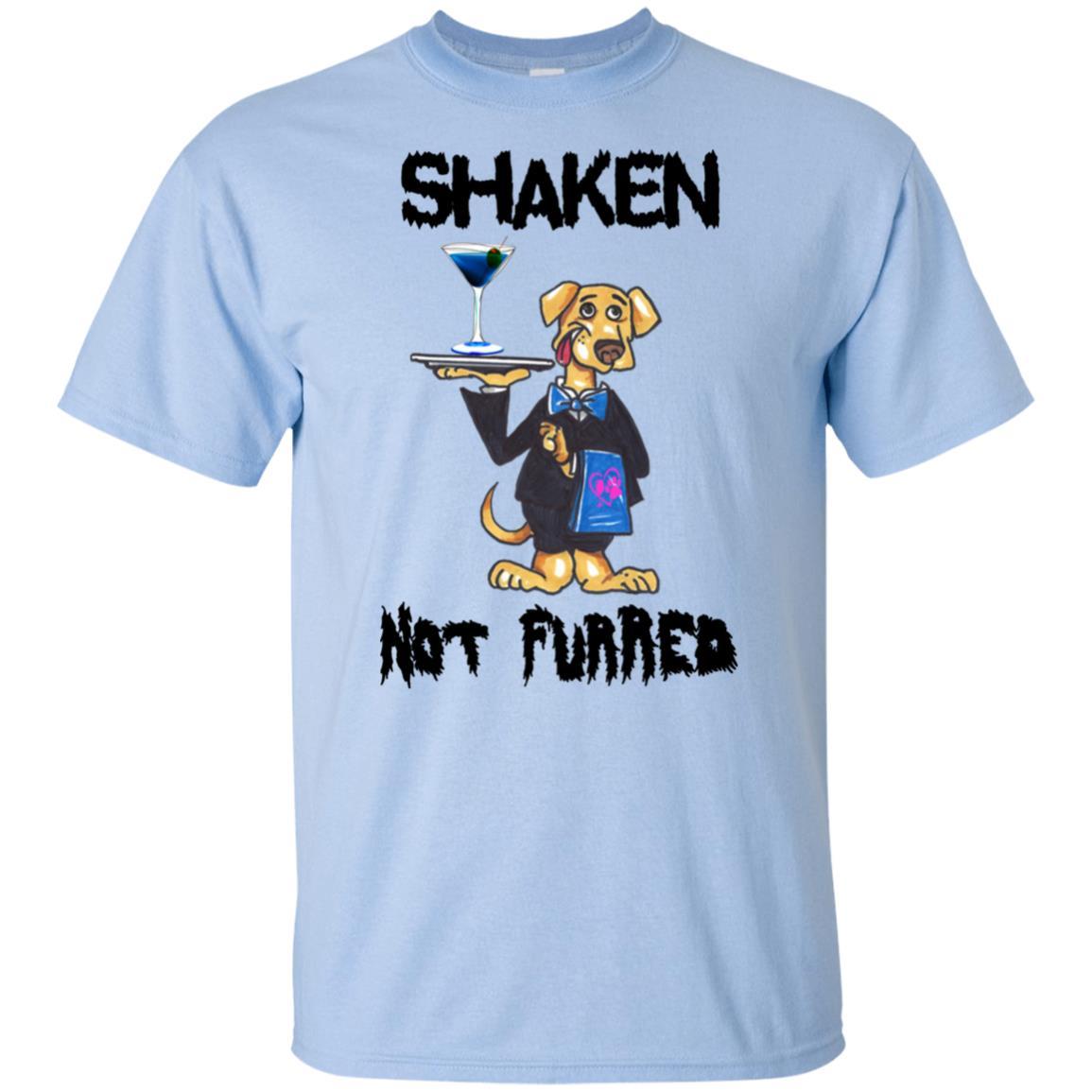 Shaken Not Furred Ultra Soft Cotton T-Shirt for Women | Funny Wine Lover Tee | Perfect for Wine Tasting, Girls Night Out & Casual Wear