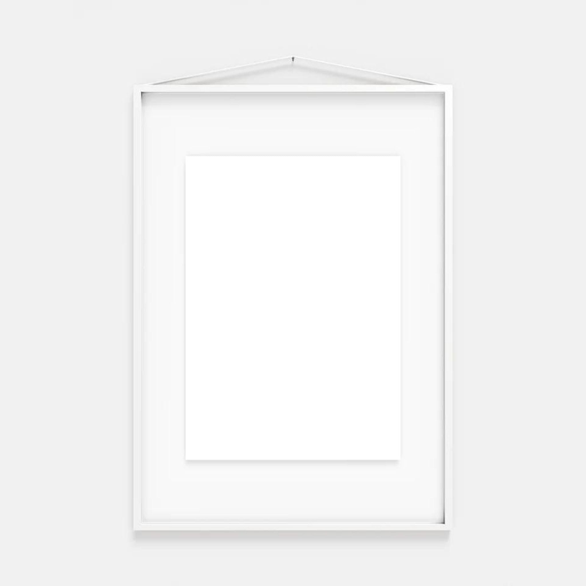 MOEBE White Powder Coated Picture Frame - 4 Sizes (8x10, 11x14, 16x20, 24x36) for Wall Art, Photo Display & Home Decor