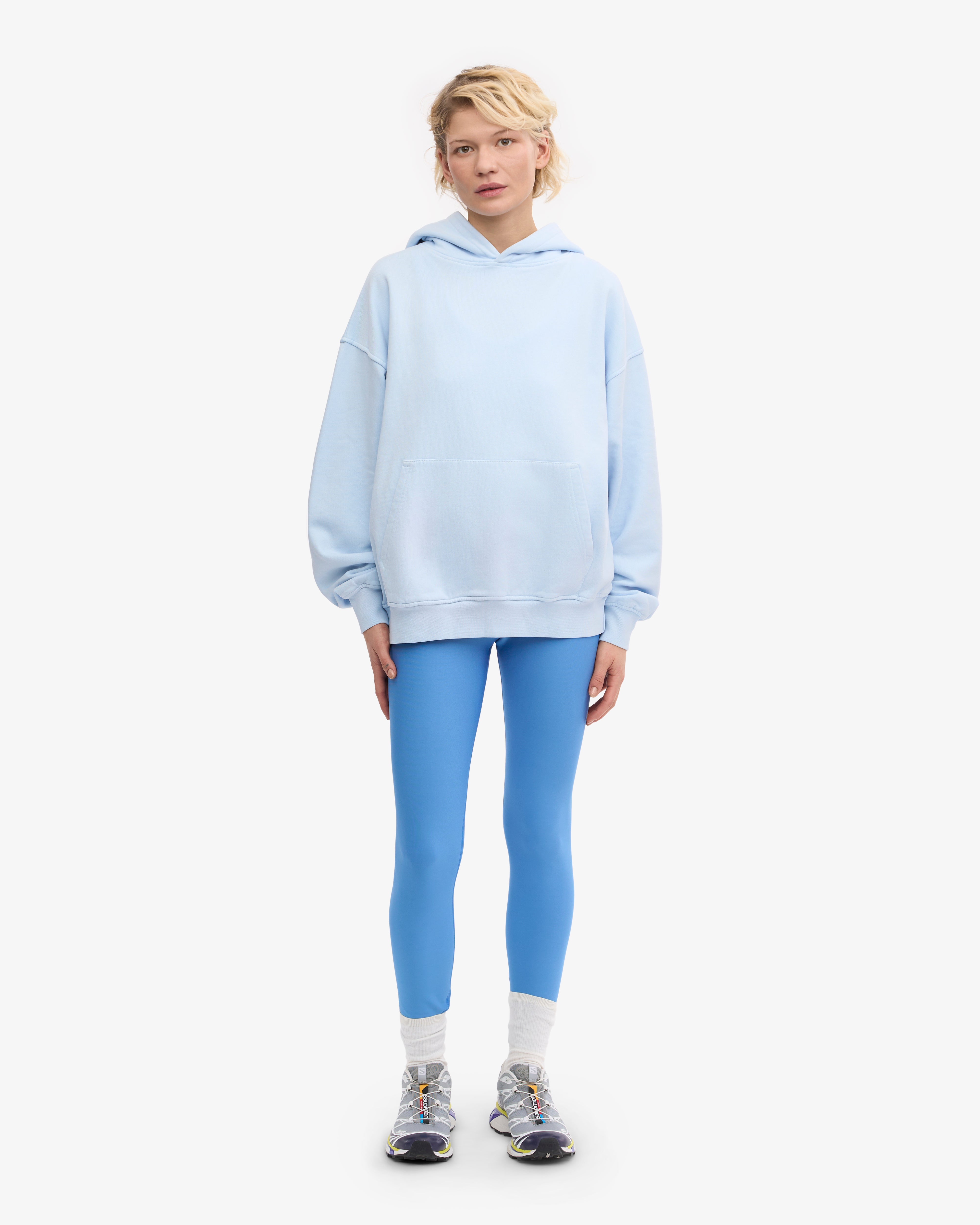 Organic Oversized Hoodie - Polar Blue | Cozy Unisex Pullover for Men & Women | Perfect for Casual Wear, Lounging & Outdoor Activities