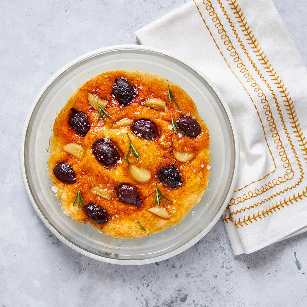 Easy Homemade Focaccia Style Quick Bread Recipe - Italian Rustic Artisan Flatbread for Parties, Picnics & Family Gatherings