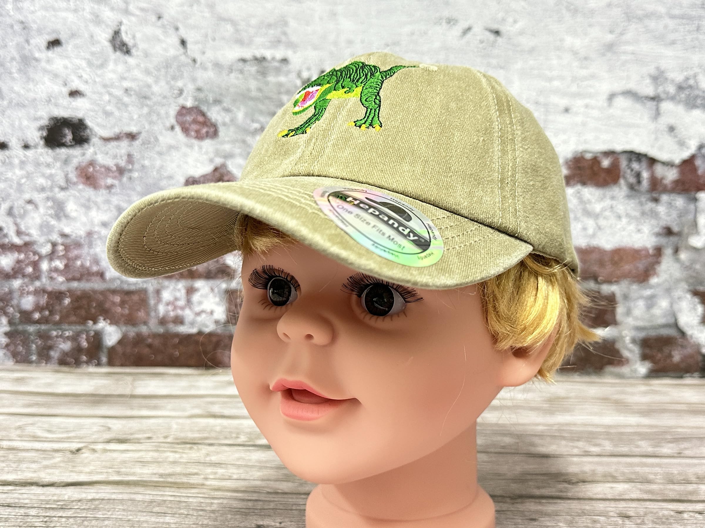Hepandy Tyrannosaurus T-Rex Dinosaur Hat for Kids - Adjustable Dino Costume Hat for Boys & Girls - Perfect for Halloween, Birthday Parties & Dinosaur Theme Events