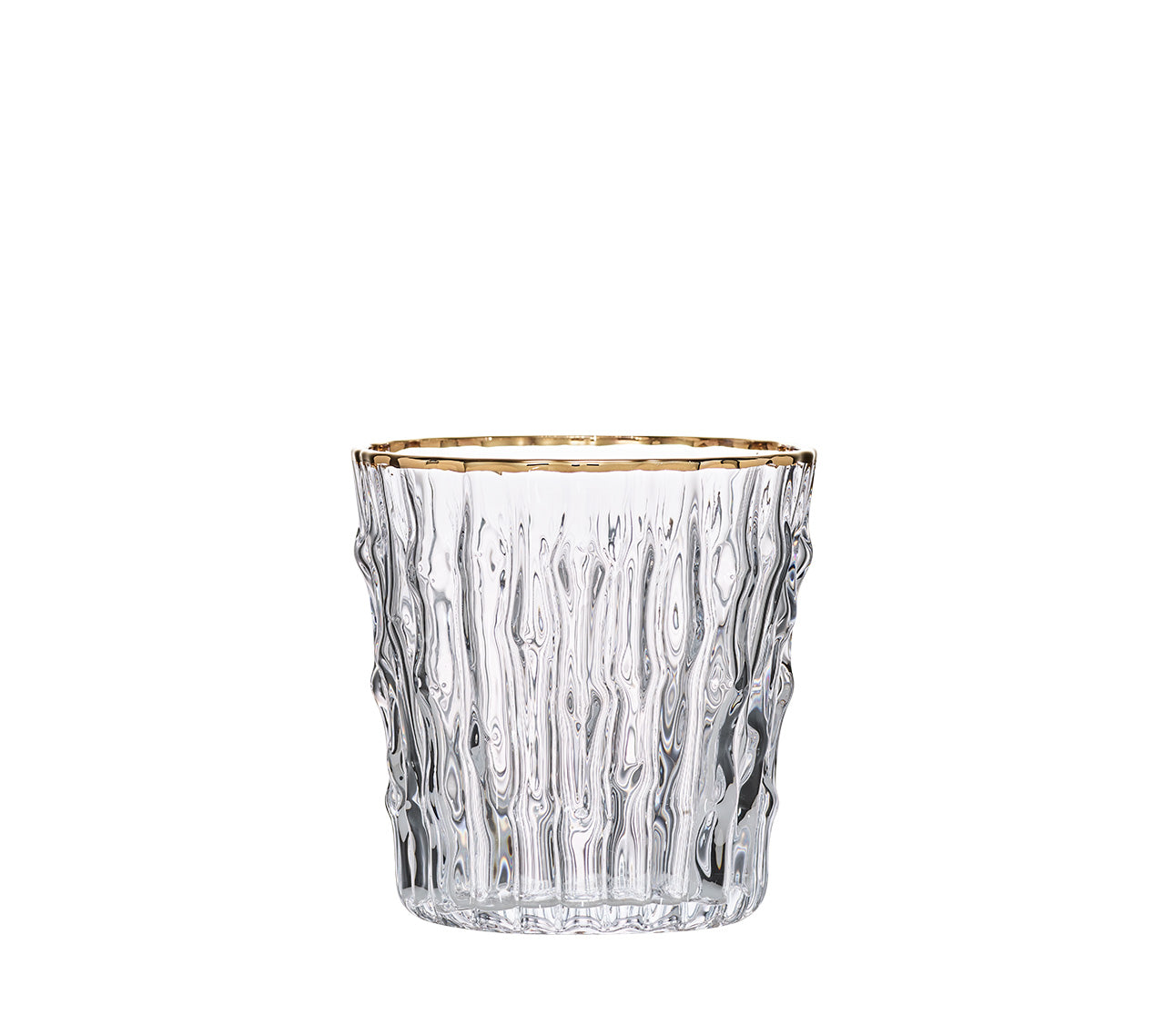 Premium Clear & Gold Bamboo Tumbler Set of 4 - Eco-Friendly Reusable Cups for Hot & Cold Drinks - Perfect for Home, Office, Travel & Outdoor Activities
