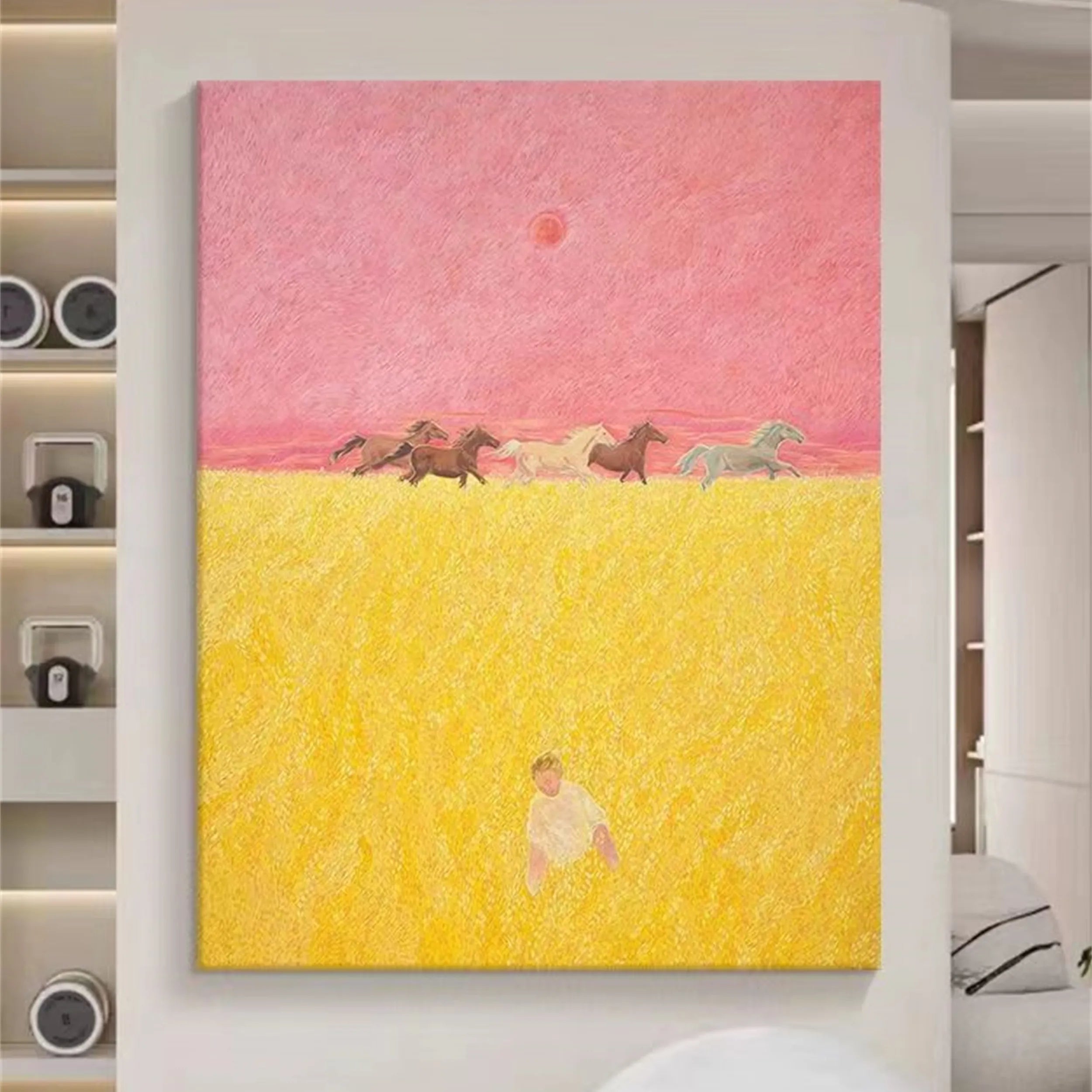 Animal Art Painting #AP026 - Handmade Wildlife Canvas Art for Home & Office Decor | Perfect for Living Room, Bedroom, or Gift