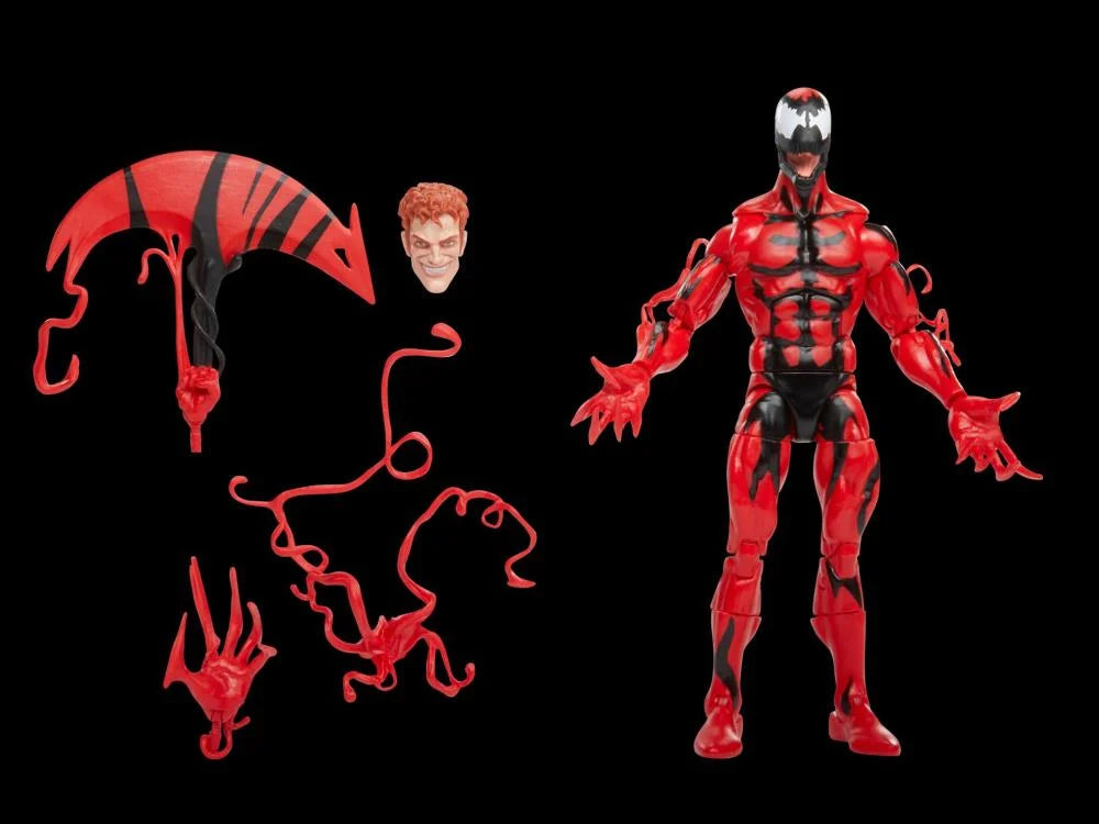 Spider-Man Marvel Legends Black Suit & Carnage Exclusive Action Figures – Collectible Superhero Toys for Display & Play | Perfect for Marvel Fans, Gift Giving & Comic Book Collections