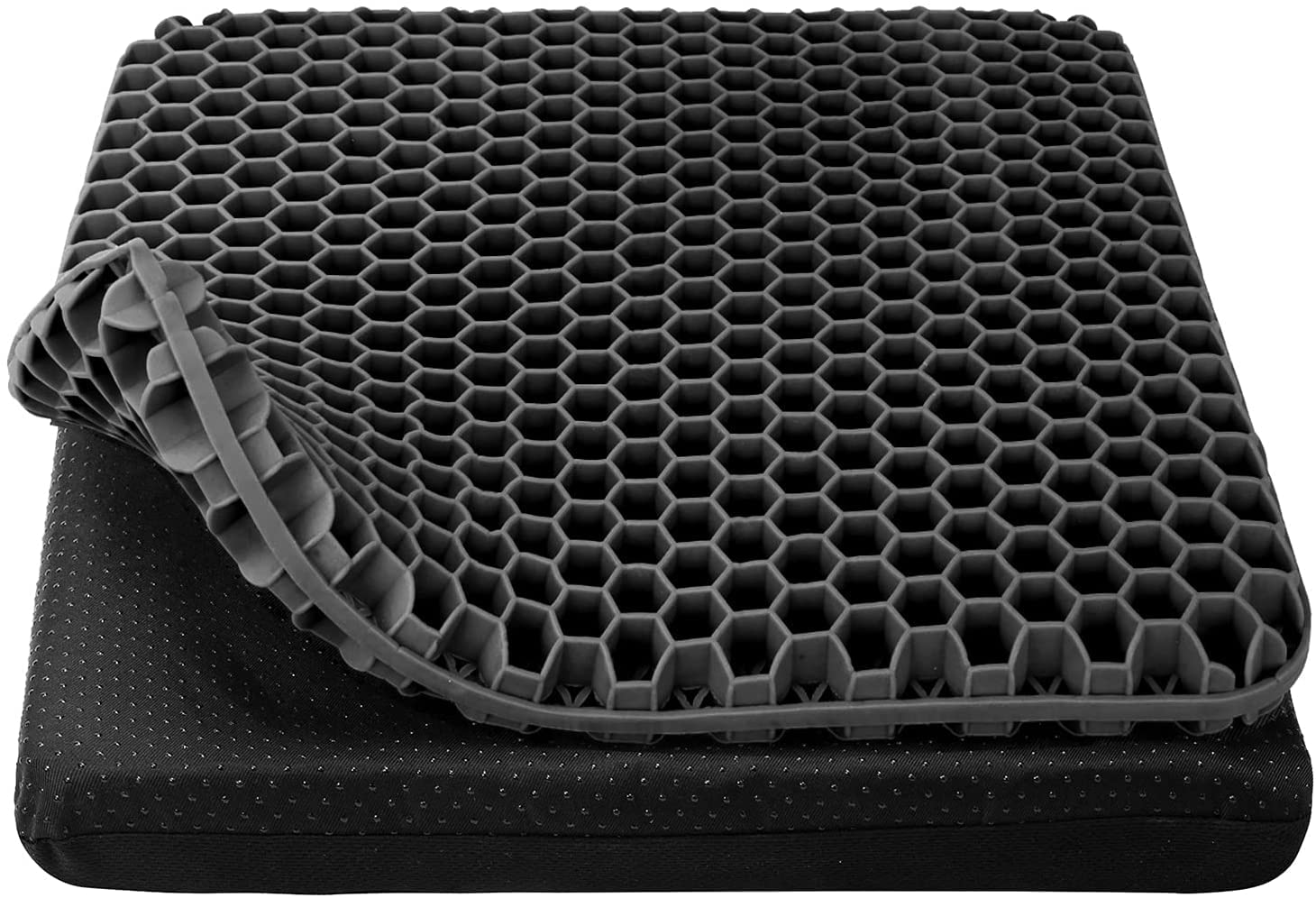 **Orthopedic Gel Seat Cushion for Pain Relief – Memory Foam & Elastic Support – Comfort for Office Chair, Car, Wheelchair – Reduce Back & Tailbone Pain – Ideal for Long Sitting & Driving**