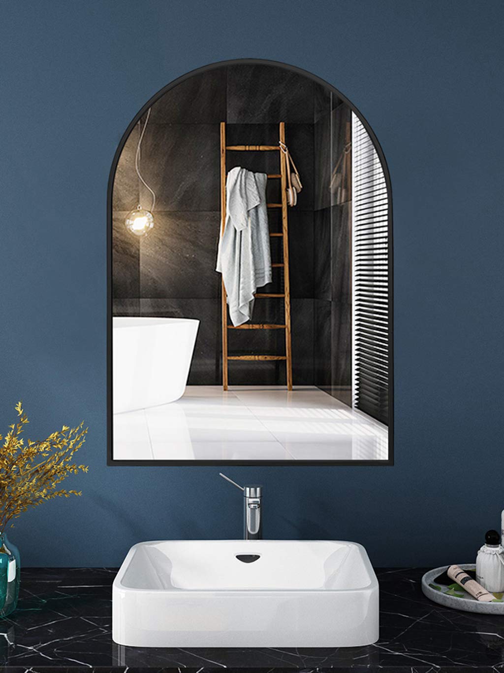 Farmhouse Bathroom Mirror - Modern Vanity Mirror for Entryway, Washroom & Living Room Decor | Perfect for Home, Apartment & Hotel Decorating