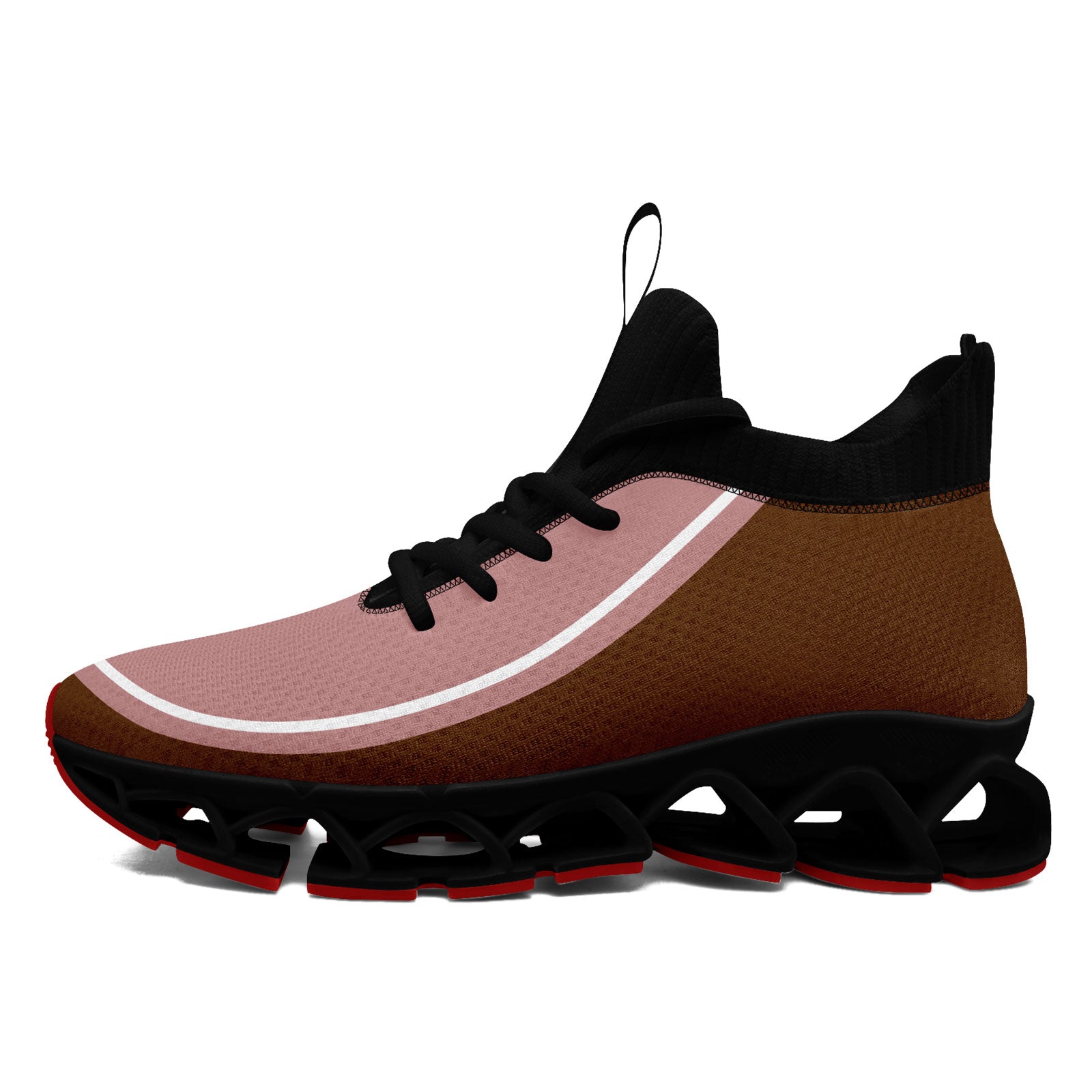 Custom Dark Pink Brown Maxsoul Personalized Sneakers for Women - Comfortable Walking Shoes for Casual Outfits & Daily Wear - FN030XD D020388 Size 18