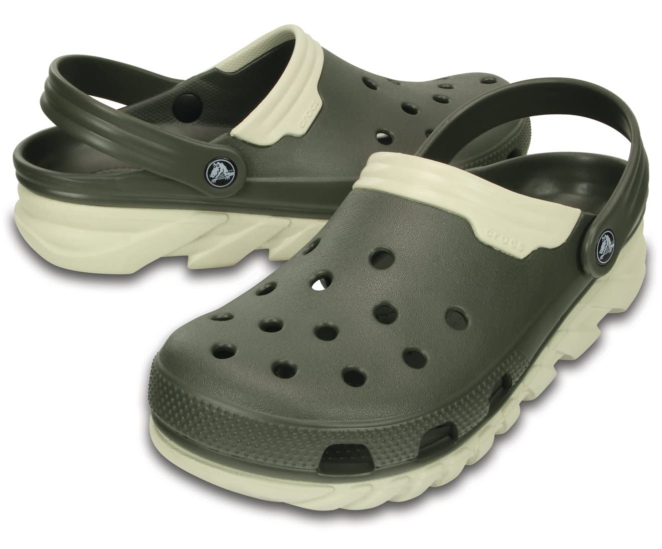 Crocs Duet Max Clog for Men & Women - Lightweight Comfortable Slip-On Shoes for Walking, Gardening & Outdoor Activities