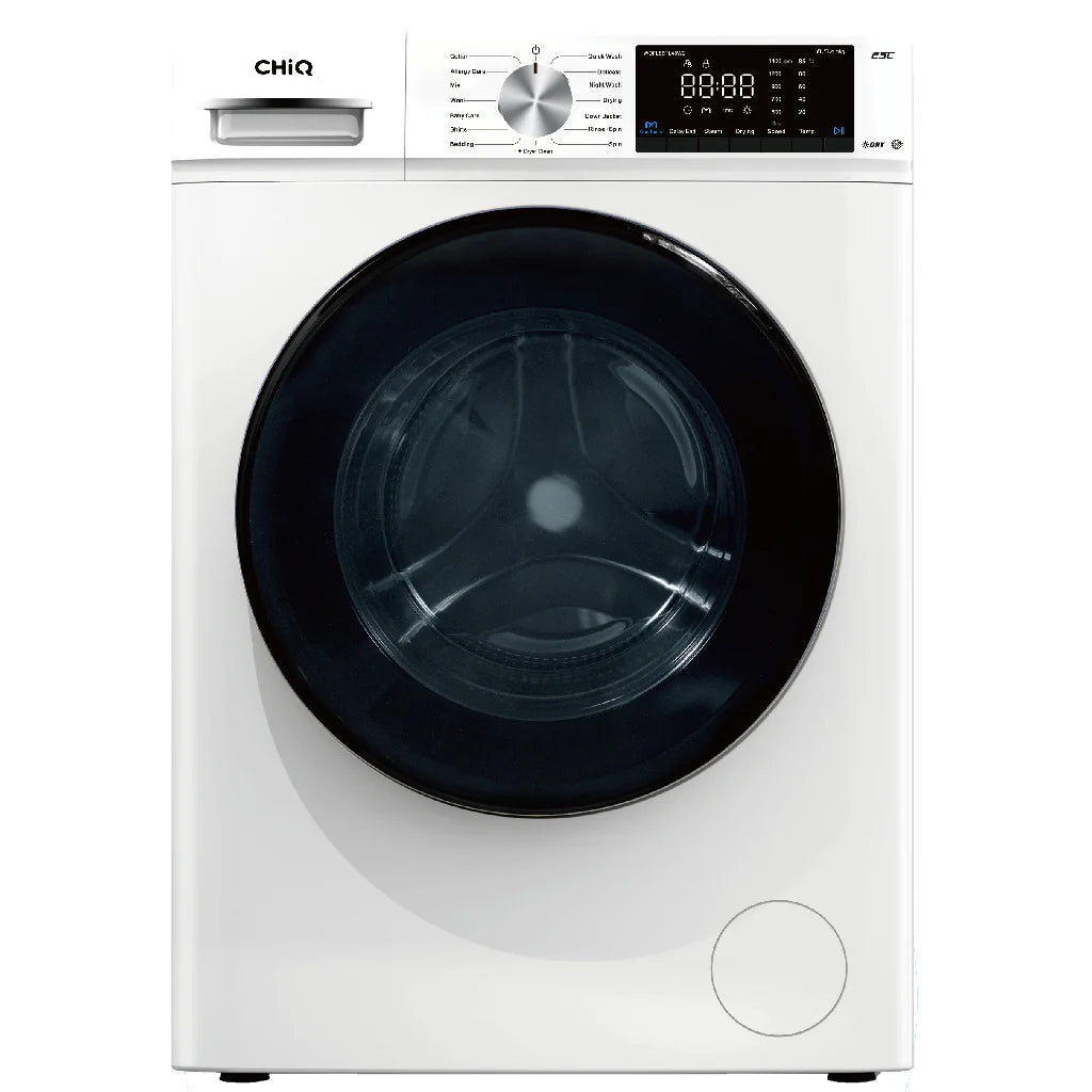 CHiQ 8.5kg/5kg Front Load Washer Dryer Combo - Energy Efficient Laundry Machine with 5 Year Warranty - Perfect for Apartments, Small Homes & RVs (Model WDFL85PL48W2)