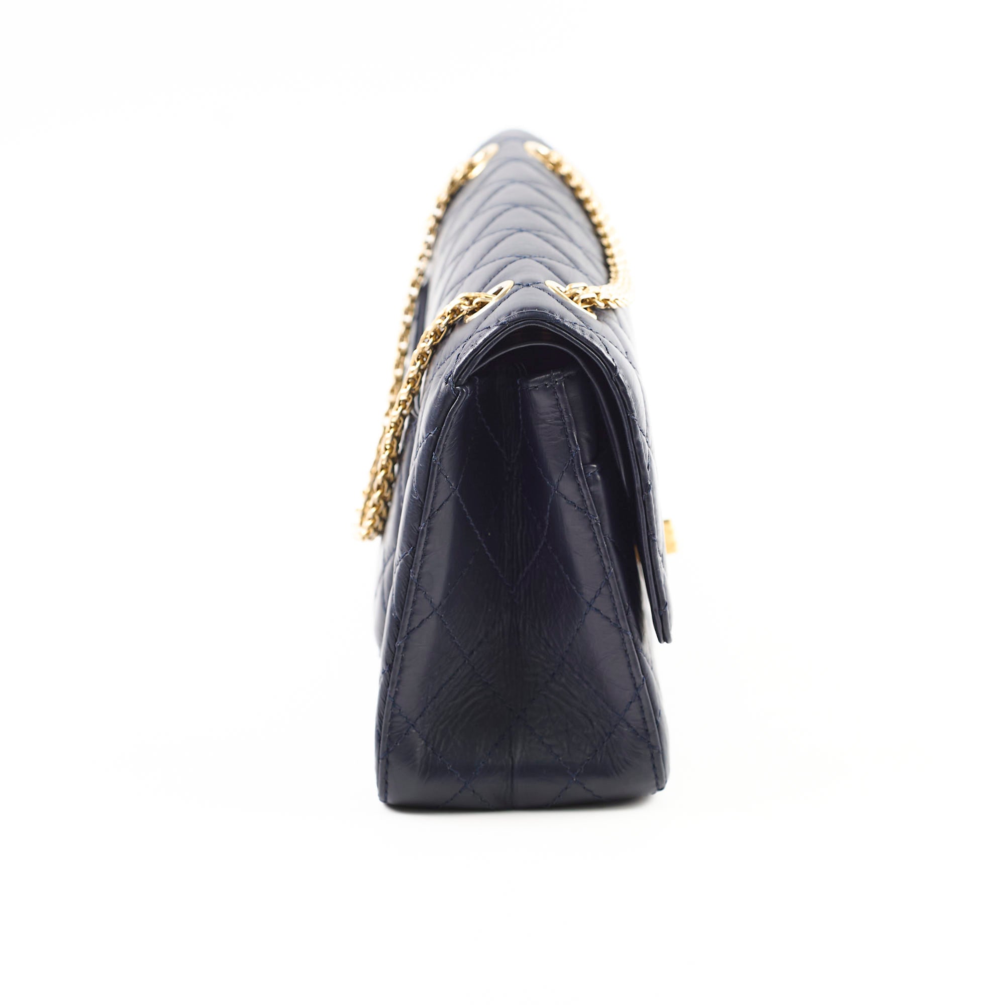 Chanel Reissue 226 Navy Calfskin Leather Handbag - Classic Flap Bag Series 24 | Luxury Designer Purse for Women, Perfect for Work, Evening Events & Special Occasions