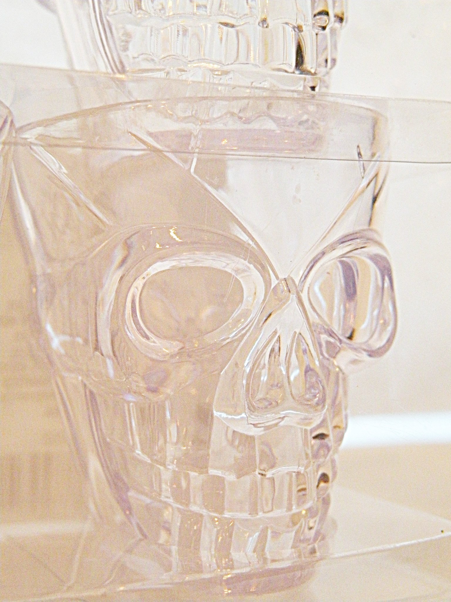 Spooky Skeleton Plastic Shot Glasses Set of 4 - Halloween Party Cups for Cocktails, Beer & Shots - Fun Barware for Themed Parties & Halloween Decor by Walgreens