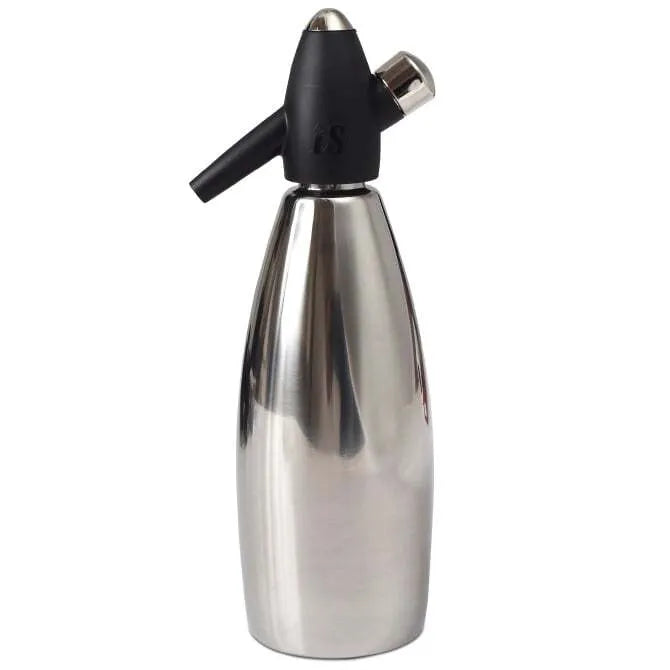 Premium 1 Quart Stainless Steel Soda Siphon - Professional Carbonated Drink Maker for Home Bars, Cocktails & Sparkling Beverages | Perfect for Parties, Restaurants & DIY Soda Lovers