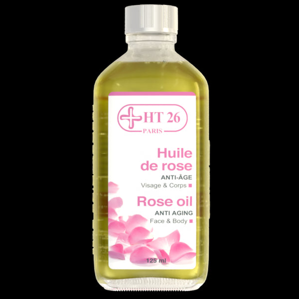 HT26 Rose Oil - Remarkable Anti-Wrinkle Care 125ml | Natural Facial Treatment for Youthful Skin | Perfect for Night Routine & Dry Skin Hydration