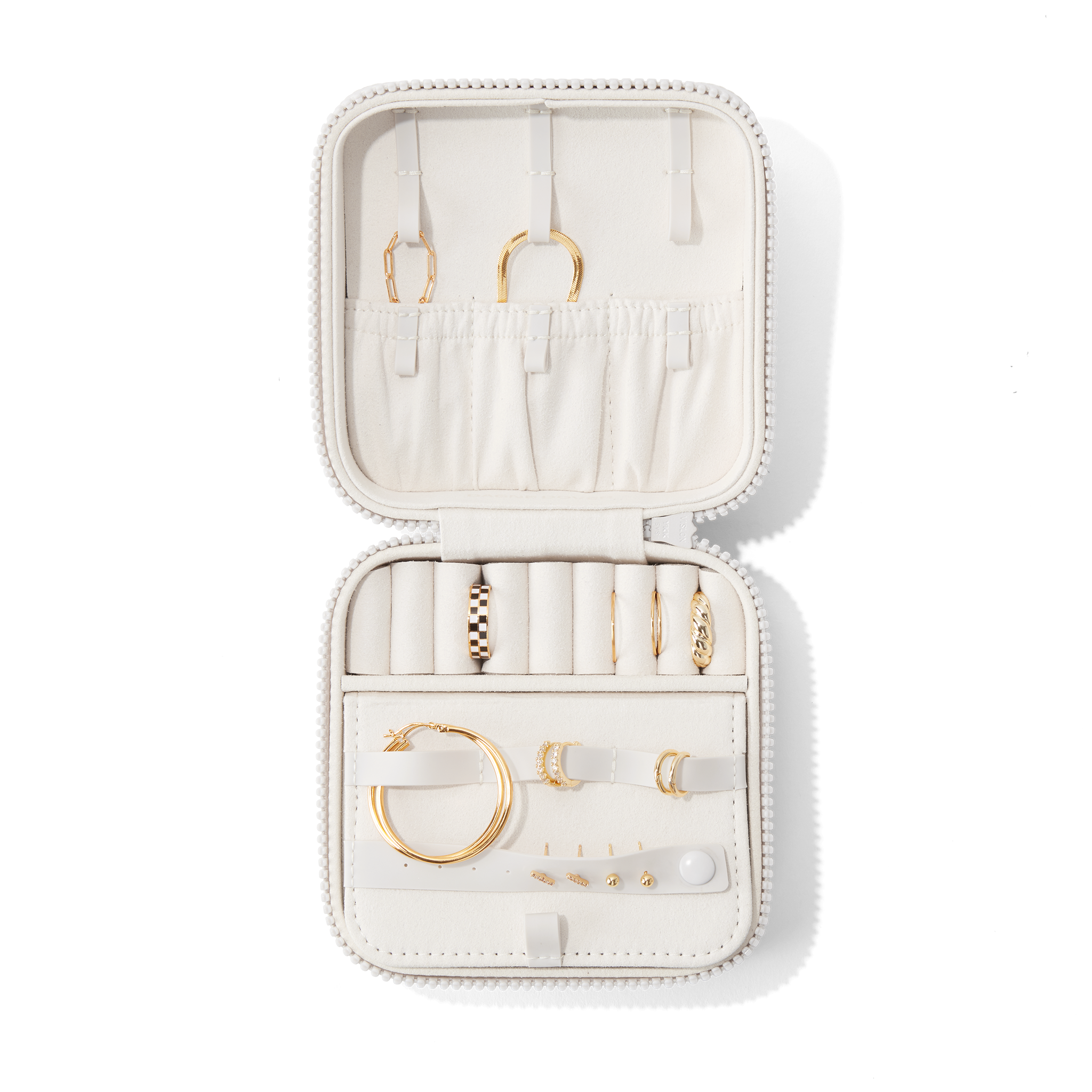 Dagne Dover Frankie Large Jewelry Organizer Case - Travel Jewelry Box for Necklaces, Rings & Earrings - Perfect for Vacation, Business Trips & Daily Storage