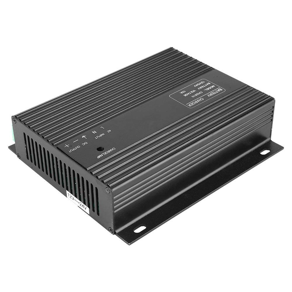 12V/24V 10A Smart Generator Battery Charger for Cars, Trucks & Motorcycles - Automatic Genset Charger for Automotive, Marine & RV Batteries - Perfect for Emergency Power, Camping & Off-Grid Living