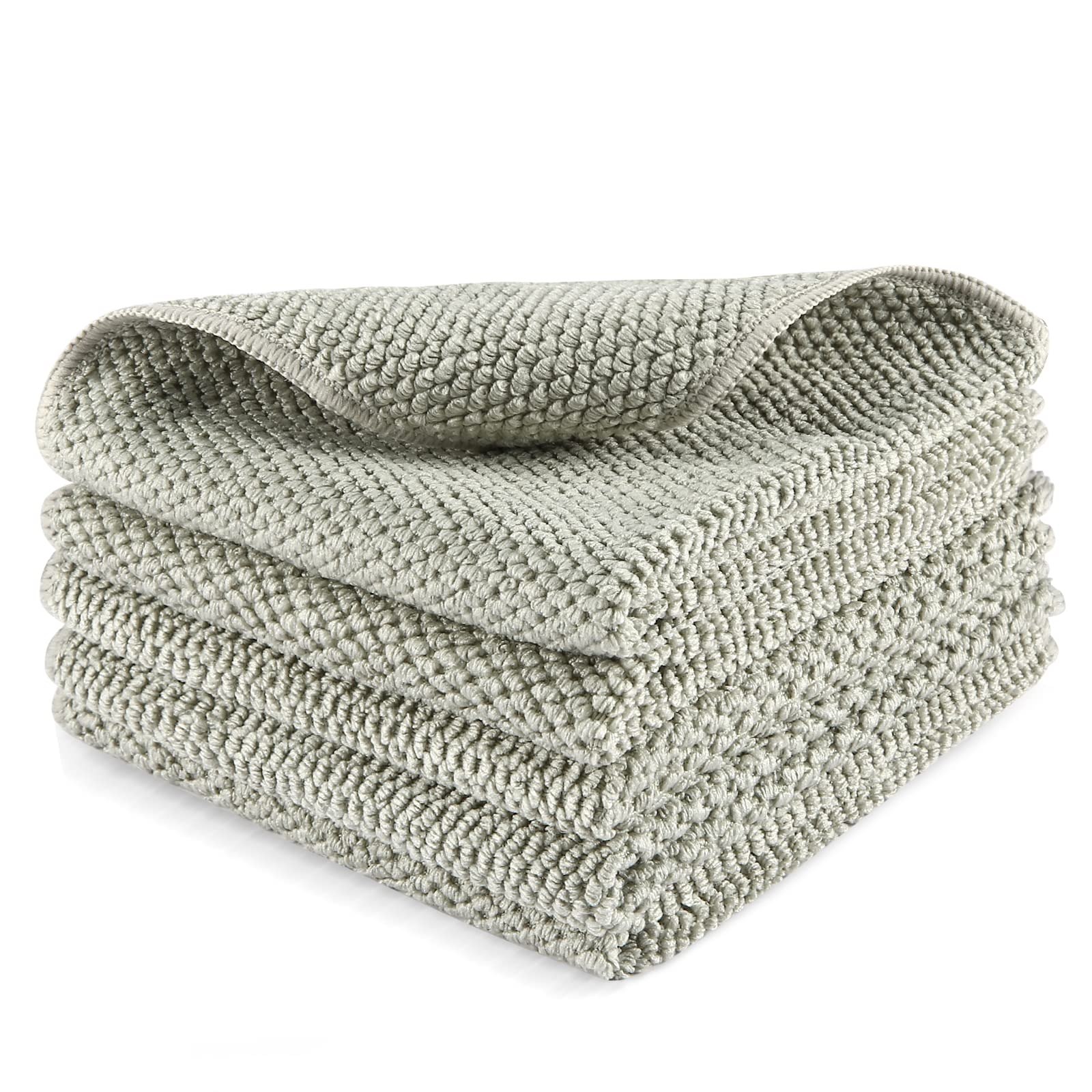 Premium Microfiber Dish Cloths for Kitchen Cleaning - Ultra Absorbent & Reusable Dish Towels Set | Glass & Household Cleaning Cloths | Extra Soft Cleaning Wipes for Dishes, Countertops & Windows (12-Pack) - Ideal for Daily Kitchen Cleaning & Household Chores