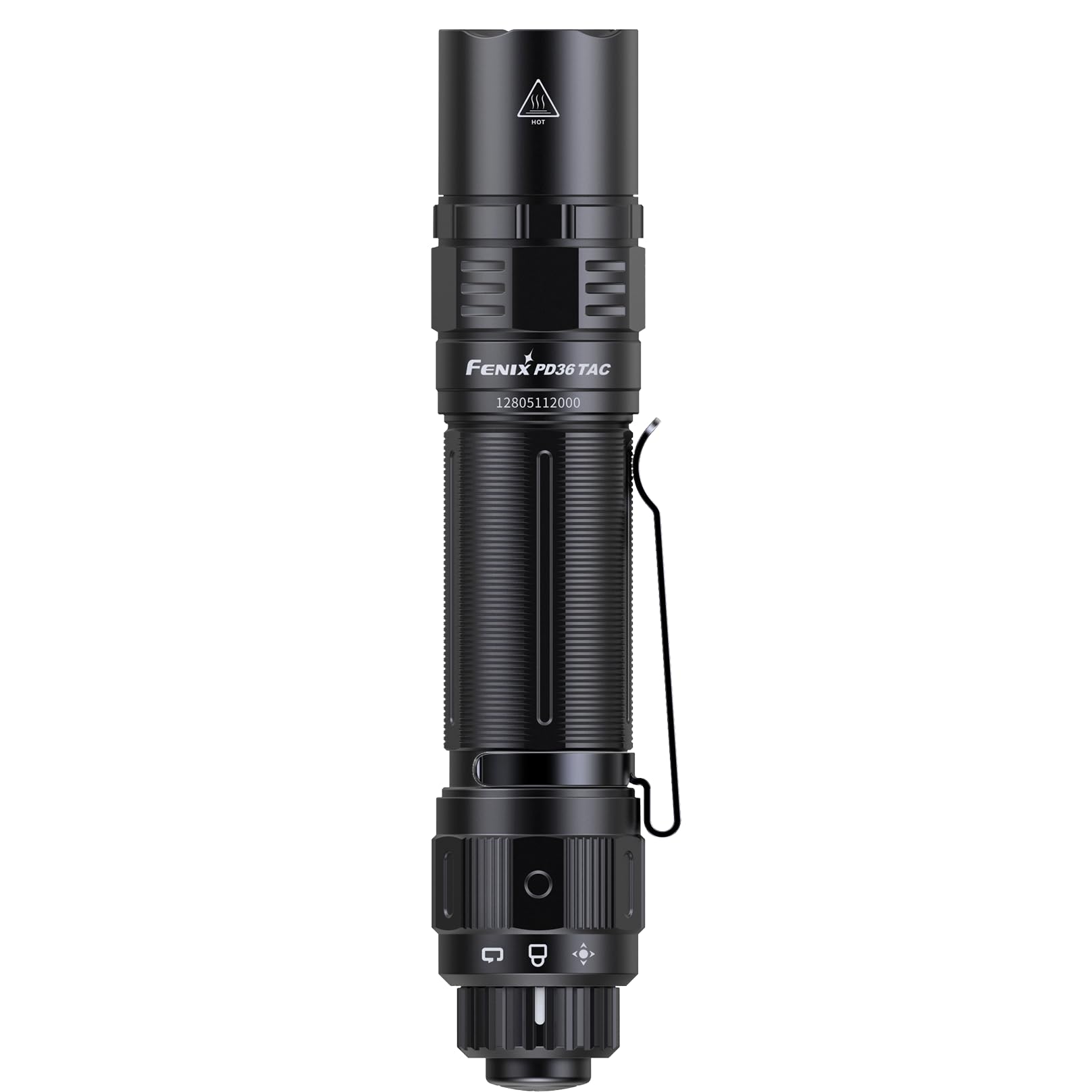 Fenix PD36 TAC 3000 Lumen Tactical Flashlight - USB-C Rechargeable LED Flashlight with 2X ARB-L21-5000U Batteries & LumenTac Organizer - Perfect for Outdoor Camping, Hiking, Emergency, and Tactical Use