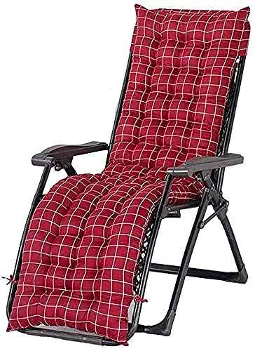 UHNGE-ER Anti-Slip Sun Lounger Cushion - Thick Garden Sofa Recliner Replacement Pad with Hood Cover & Ties - Waterproof Outdoor Chaise Lounge Cushion for Poolside, Beach, Patio, and Backyard Relaxation
