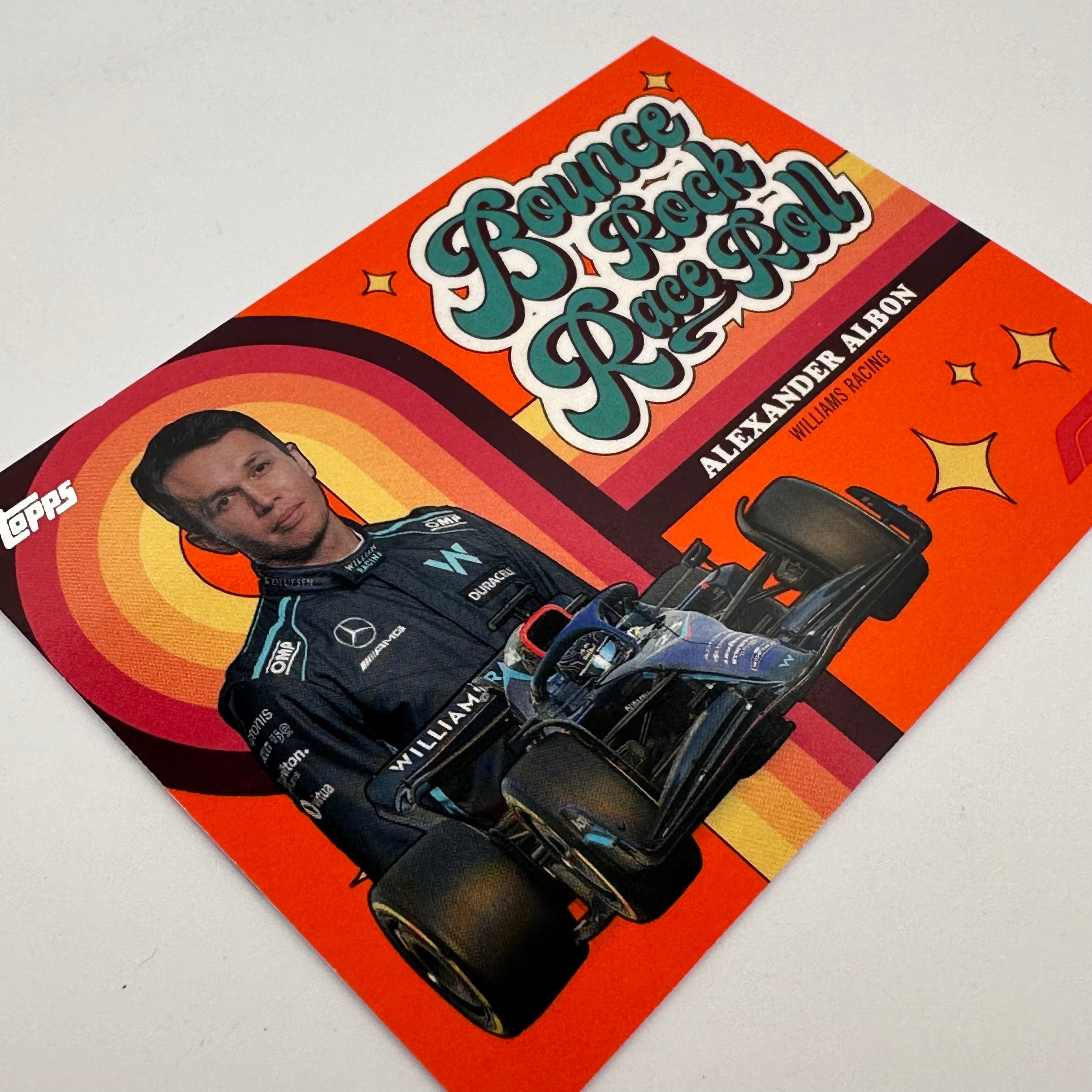 2022 Topps Formula 1 Alexander Albon Orange #01/25 Bounce Rock Race Roll - Rare Racing Card for Collectors & F1 Fans (Perfect for Trading, Display, and Memorabilia Collections)
