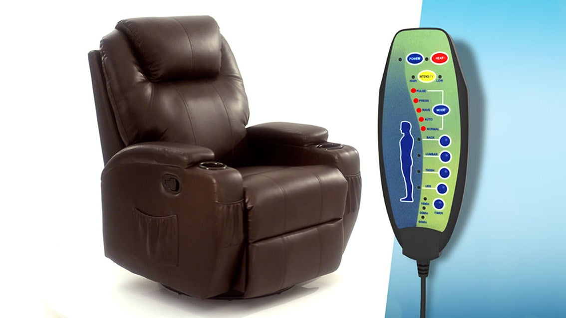 Total Bliss Recliner Chair - Premium Comfort Reclining Lounge Chair with Adjustable Backrest & Footrest - Perfect for Living Room, Home Theater & Office Relaxation
