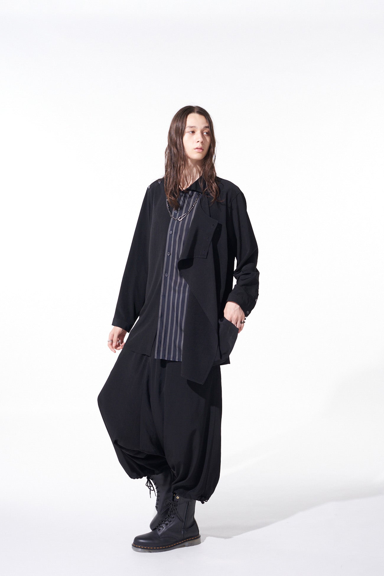 CREPE de CHINE BALLOON SAROUEL PANTS - Women's Flowy Wide Leg Lounge Pants for Yoga, Meditation & Boho Fashion