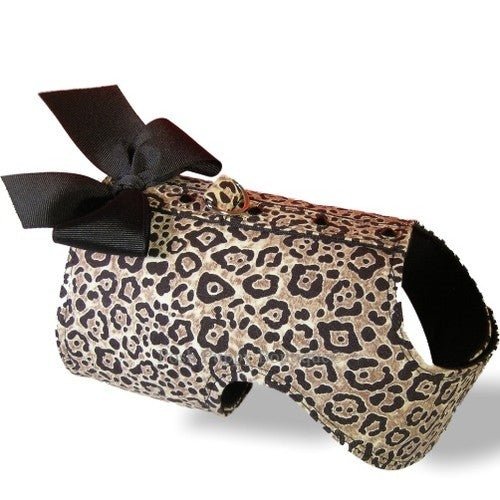 Cheetah Print Dog Harness Vest - Adjustable & Reflective Pet Safety Gear for Small to Medium Dogs - Perfect for Walking, Running & Outdoor Adventures