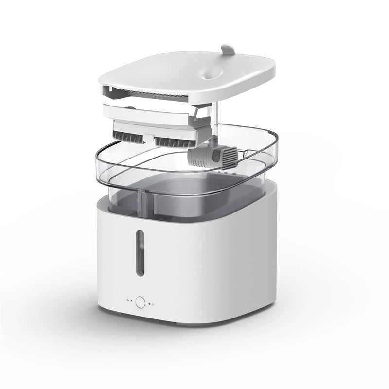 Pawbby Pet Water Fountain - Automatic Cat & Dog Water Dispenser with Quiet Pump, BPA-Free - Perfect for Home, Office, or Travel Use