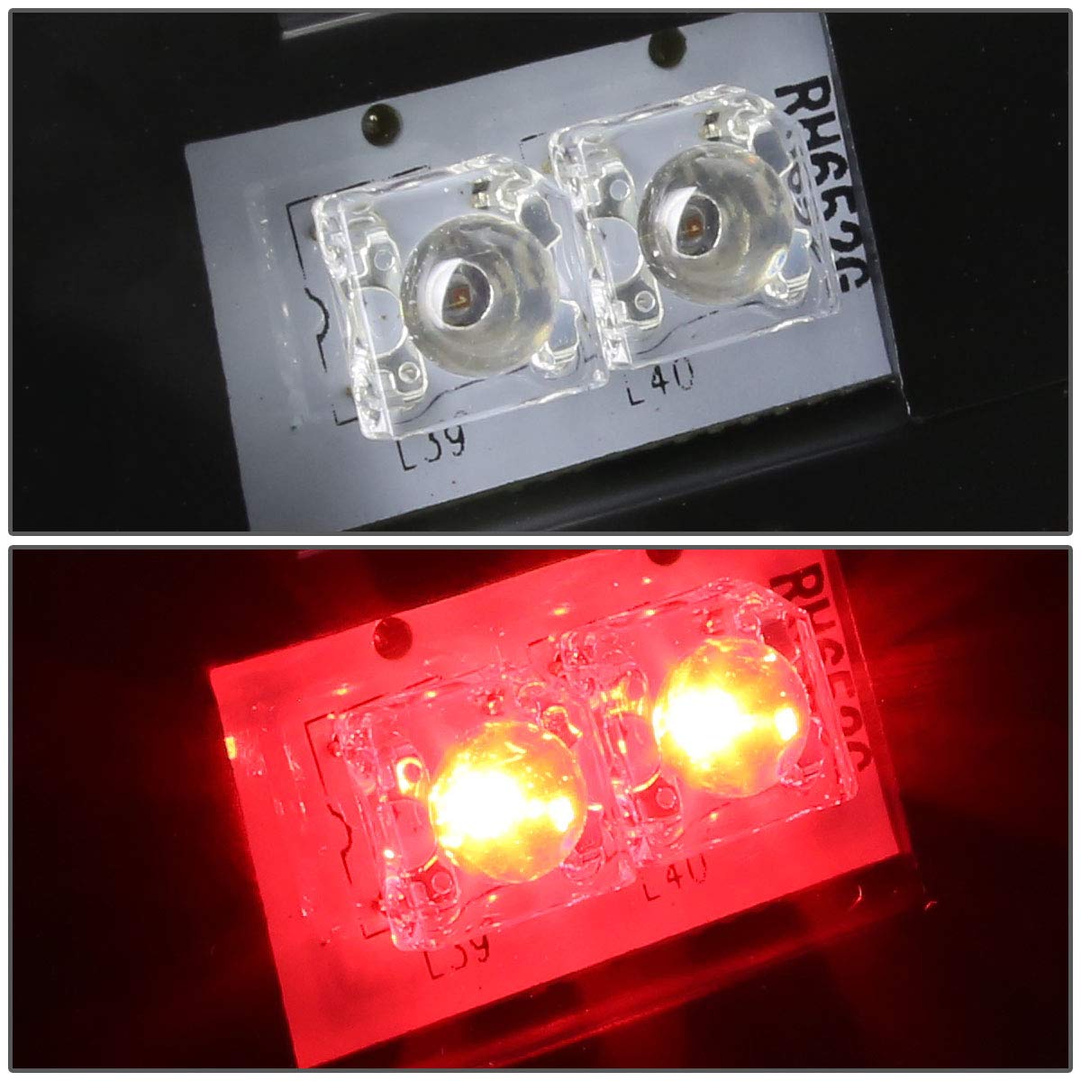 Auto Dynasty LED Tail Lights for 1999-2003 Chevy Silverado & GMC Sierra 1500/2500HD/3500HD - Black Housing Clear Lens Brake & Reverse Lamps (Pair) - Upgrade Your Truck's Style & Safety for Night Driving & Towing