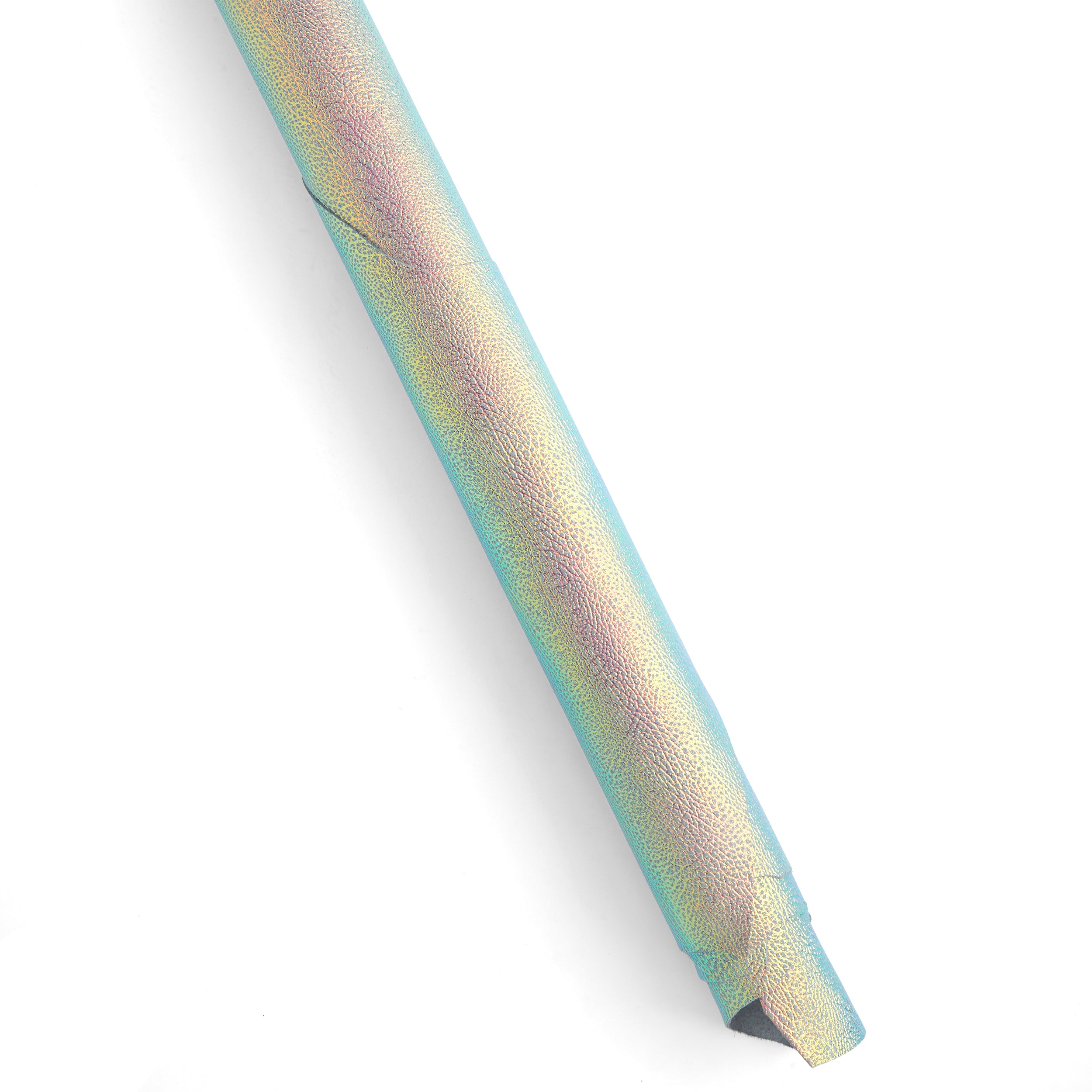 Italian Shattered Iridescent Glass Side Table - Modern Home Decor for Living Room, Bedroom & Office