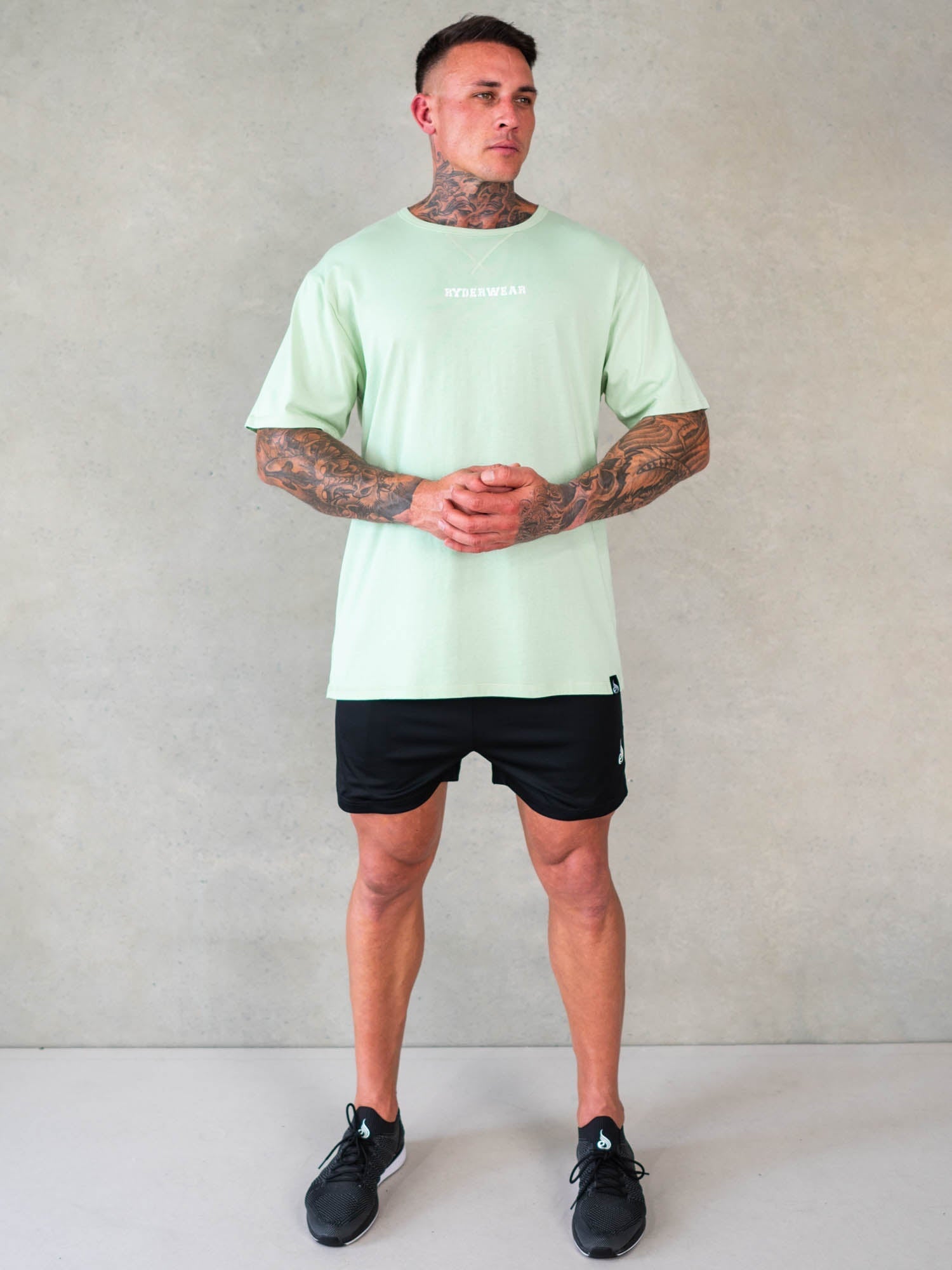 Octane Mesh Shorts for Men - Faded Black Athletic Running & Gym Workout Shorts - Lightweight & Breathable for Sports & Casual Wear