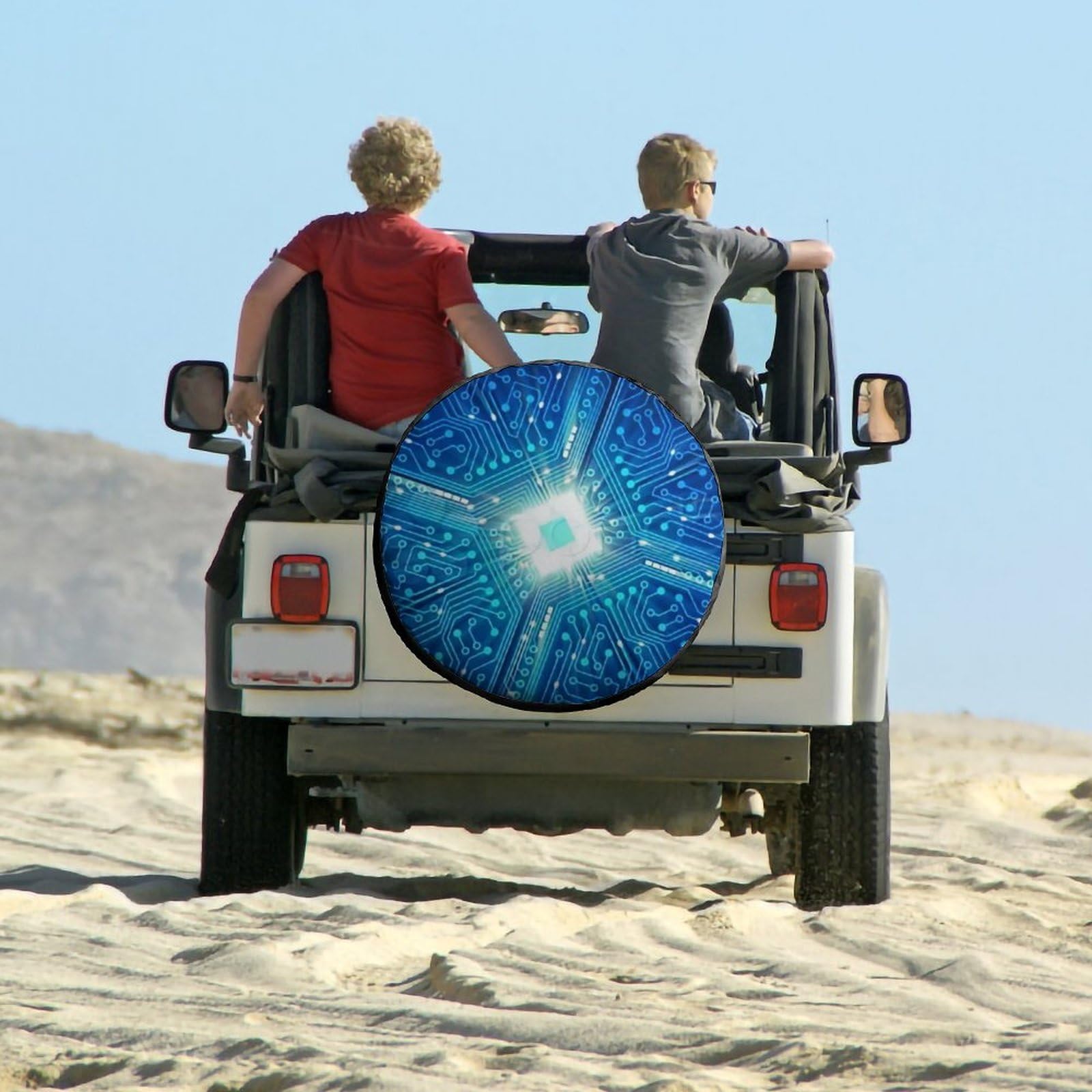 Custom Spare Tire Cover - Personalized Waterproof Universal Wheel Protector with Photo/Text Printing for 14