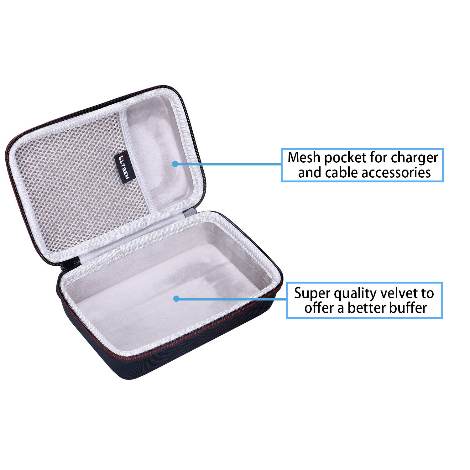 LTGEM Hard Travel Case for Focusrite Scarlett 2i2 & Solo (3rd Gen) USB Audio Interface - Protective Storage Box (7x4.7x1.5in) - Perfect for Studio, Live Performances & On-the-Go Musicians
