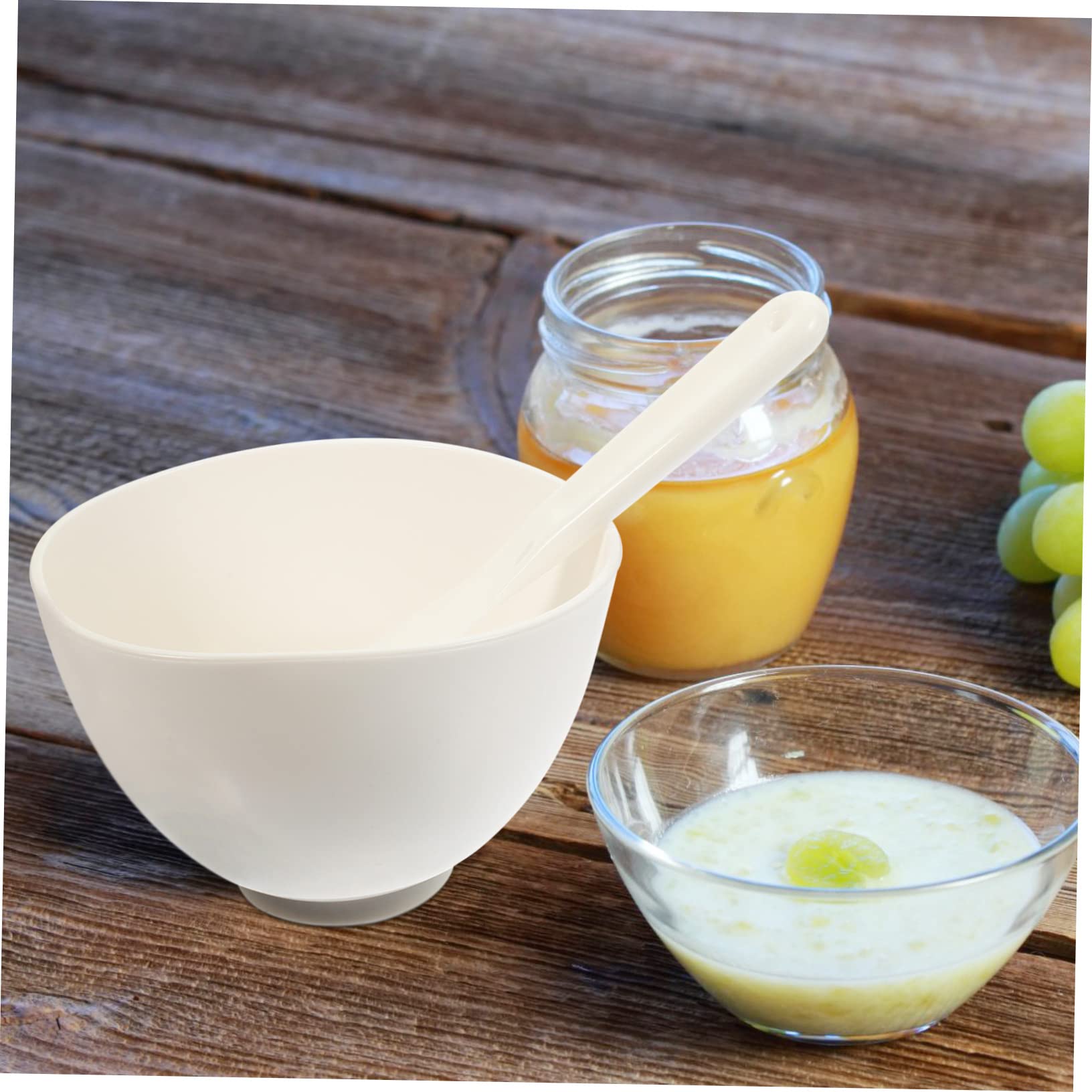 Healeved 500ml Plastic Mask Mixing Bowl Set - DIY Facial Mask & Beauty Mixing Bowl with Stirring Tool for Home & Professional Salons - Perfect for Spa, Skincare & Cosmetic Treatments