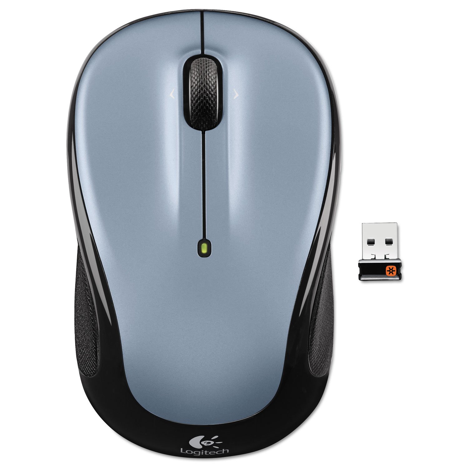 Logitech M325 Wireless Mouse - Ergonomic Ambidextrous Design, 2.4GHz USB Receiver, 12-Month Battery Life - Perfect for Home, Office & Remote Work (Silver)