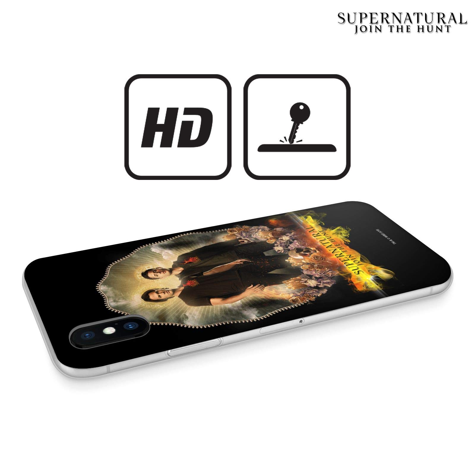 Officially Licensed Supernatural Dean & Sam Halo Vectors Soft Gel Phone Case for Apple iPhone 11 Pro Max - Durable Protection with Stylish TV Show Design - Perfect for Fans, Daily Use & Gift Giving