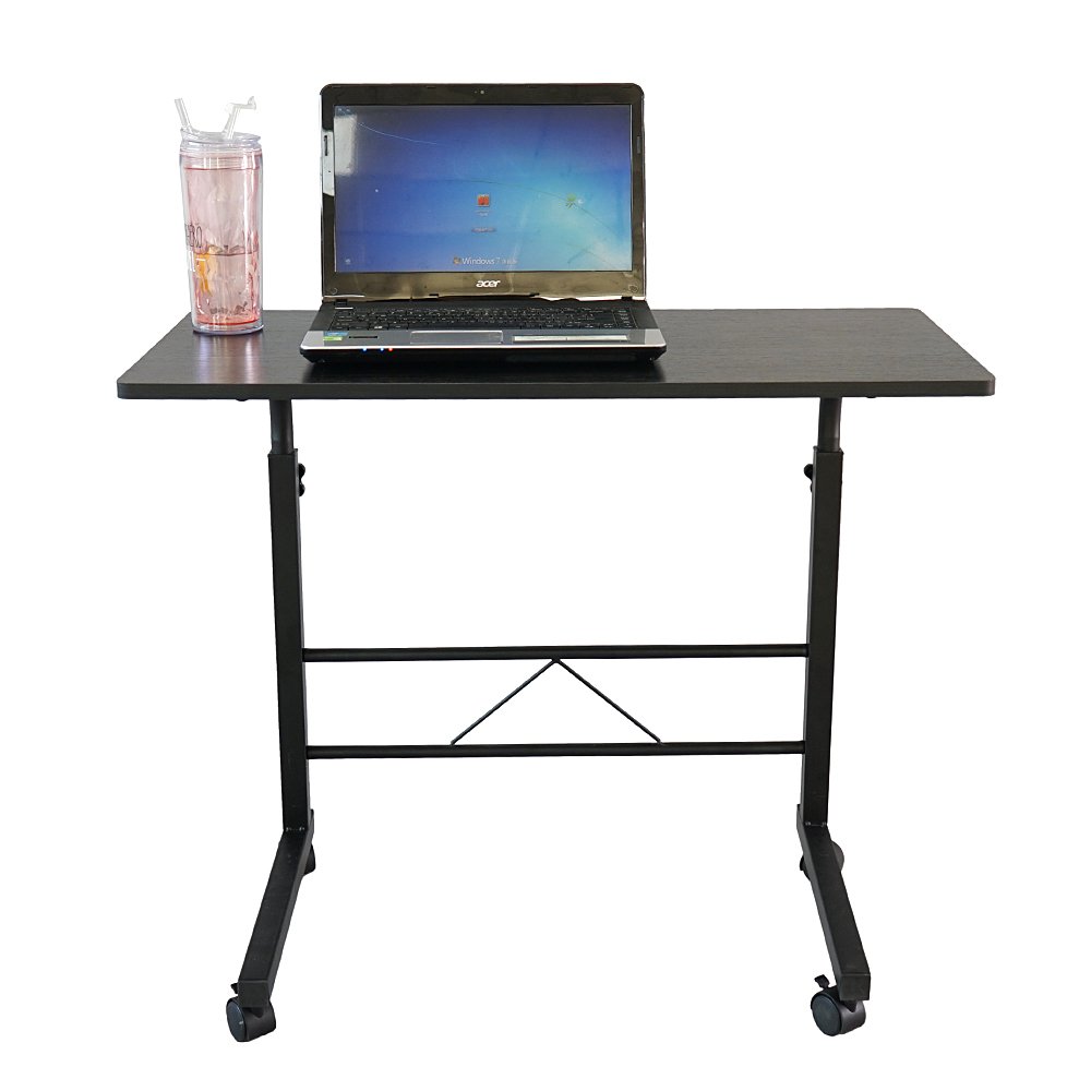 SSLine Mobile C-Shaped End Table with Wheels - 31.5