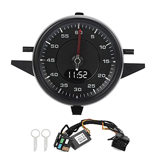High Accuracy Dashboard Stopwatch & Clock with Lap Timer - Replacement for 2017-2020 Cars (Black) | Perfect for Racing, Driving Practice & Time Management