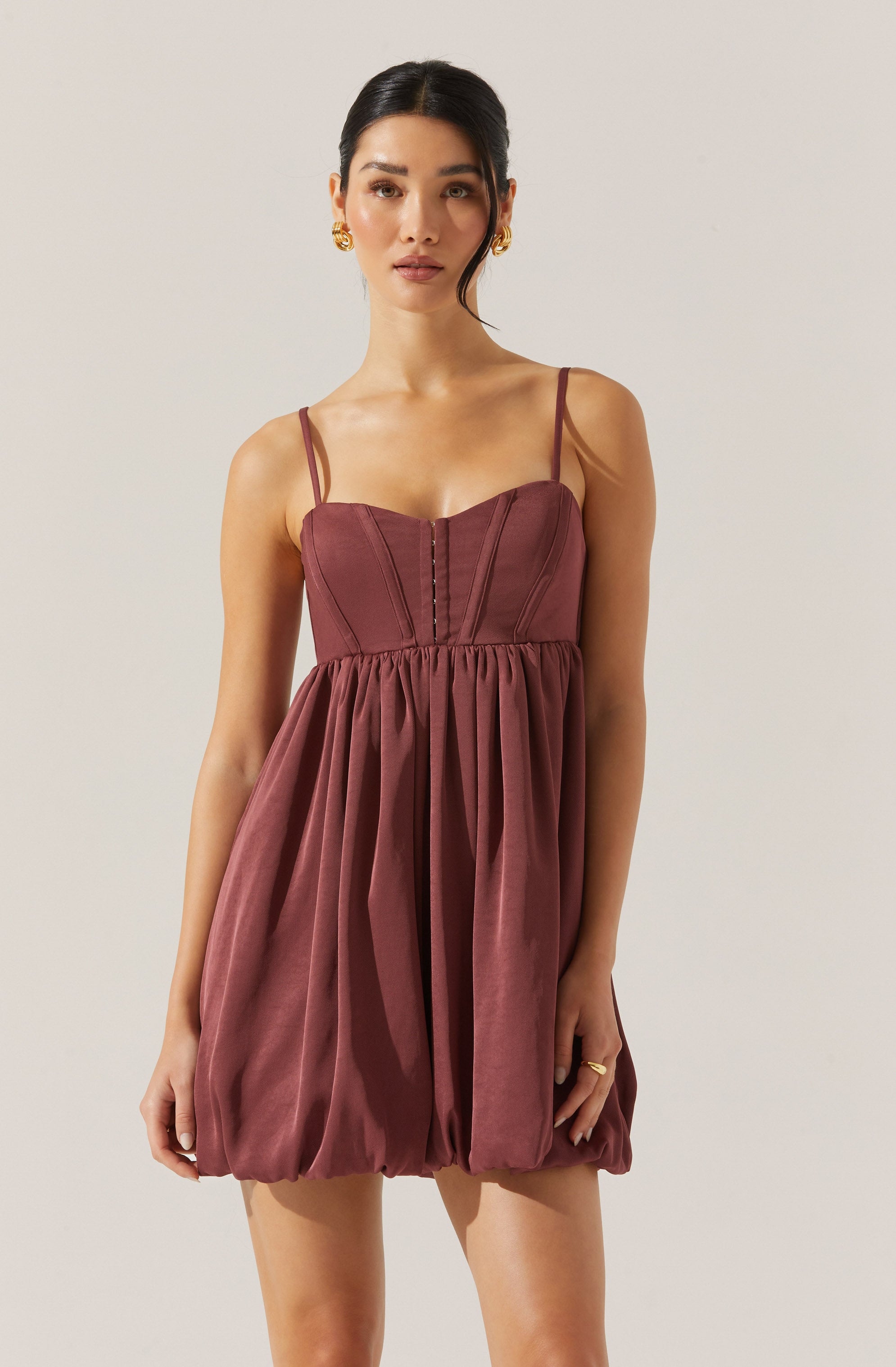 Sexy Bustier Bubble Hem Mini Dress for Women - Flirty & Elegant Party Outfit - Perfect for Date Night, Club Wear, and Special Occasions