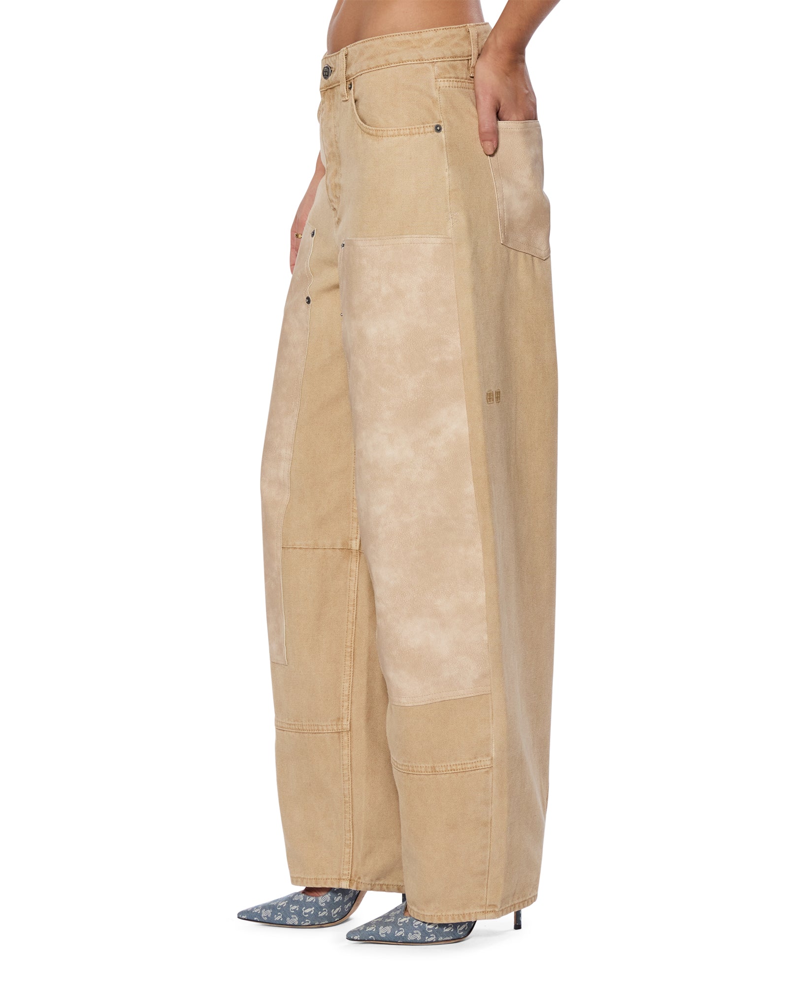Premium Barrel Jean Carpenter Oat - High-Quality Workwear Pants for Carpenters & DIY Enthusiasts | Durable & Comfortable for Construction, Woodworking & Outdoor Projects