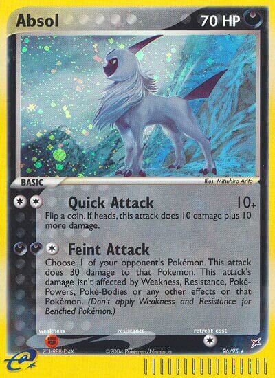 Absol (96/95) Pokemon EX Card - Team Magma vs Team Aqua Battle Deck | Collectible Trading Card Game for Players & Fans | Perfect for Tournaments & Card Battles