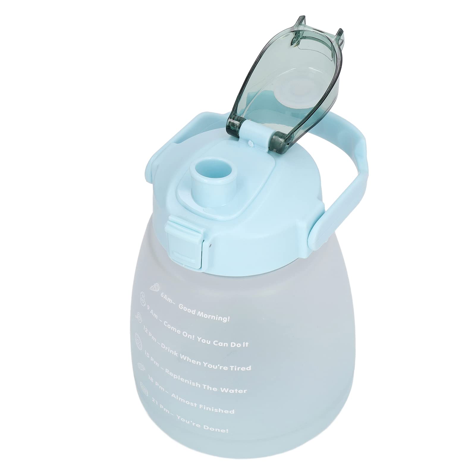 Light Blue Sports Water Bottle with Nozzle - Portable & Easy for Running, Cycling, Hiking, Gym, and Outdoor Adventures