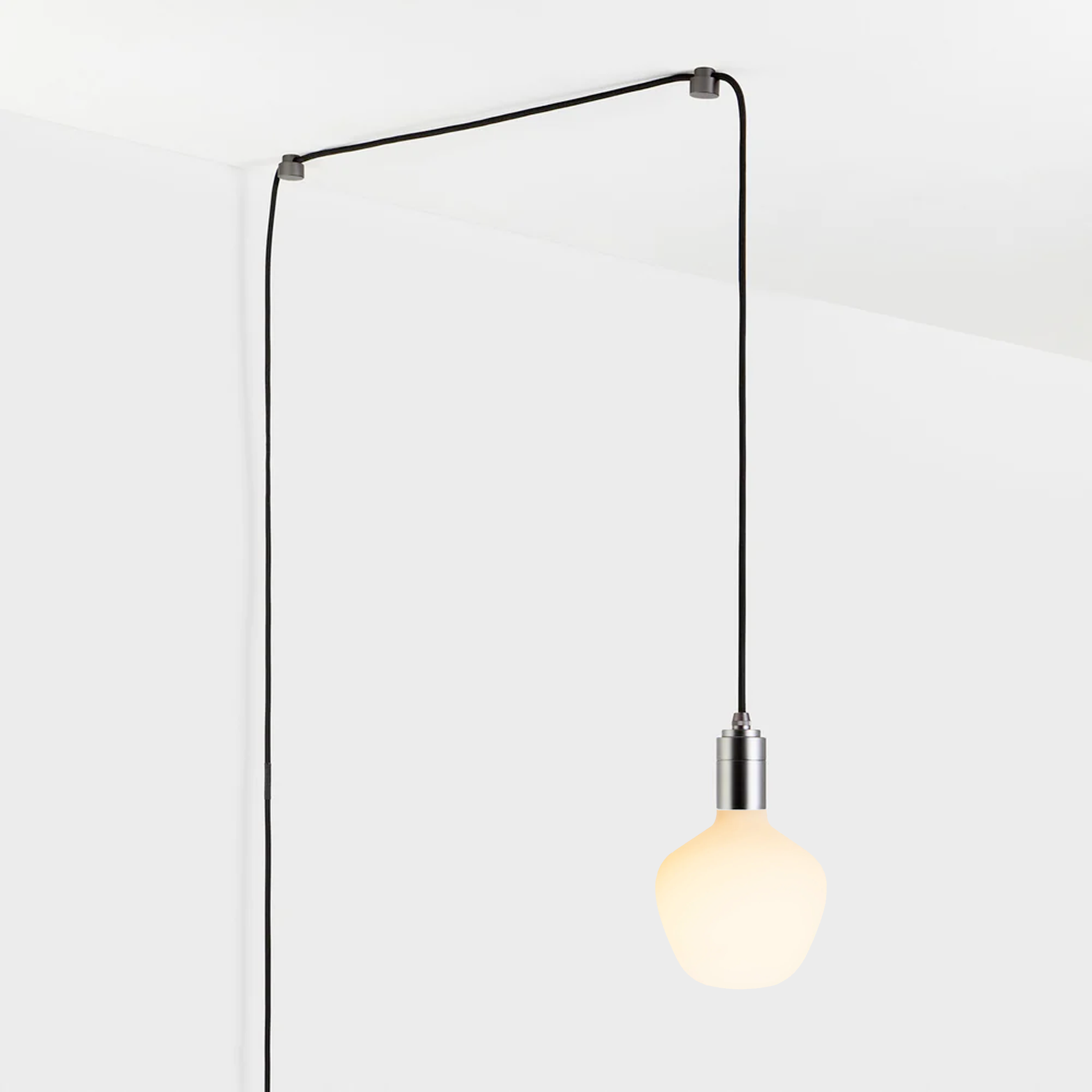 Enno Plug-In Pendant Light Fixture - Modern Graphite Finish for Kitchen Island, Dining Room & Bedroom Lighting