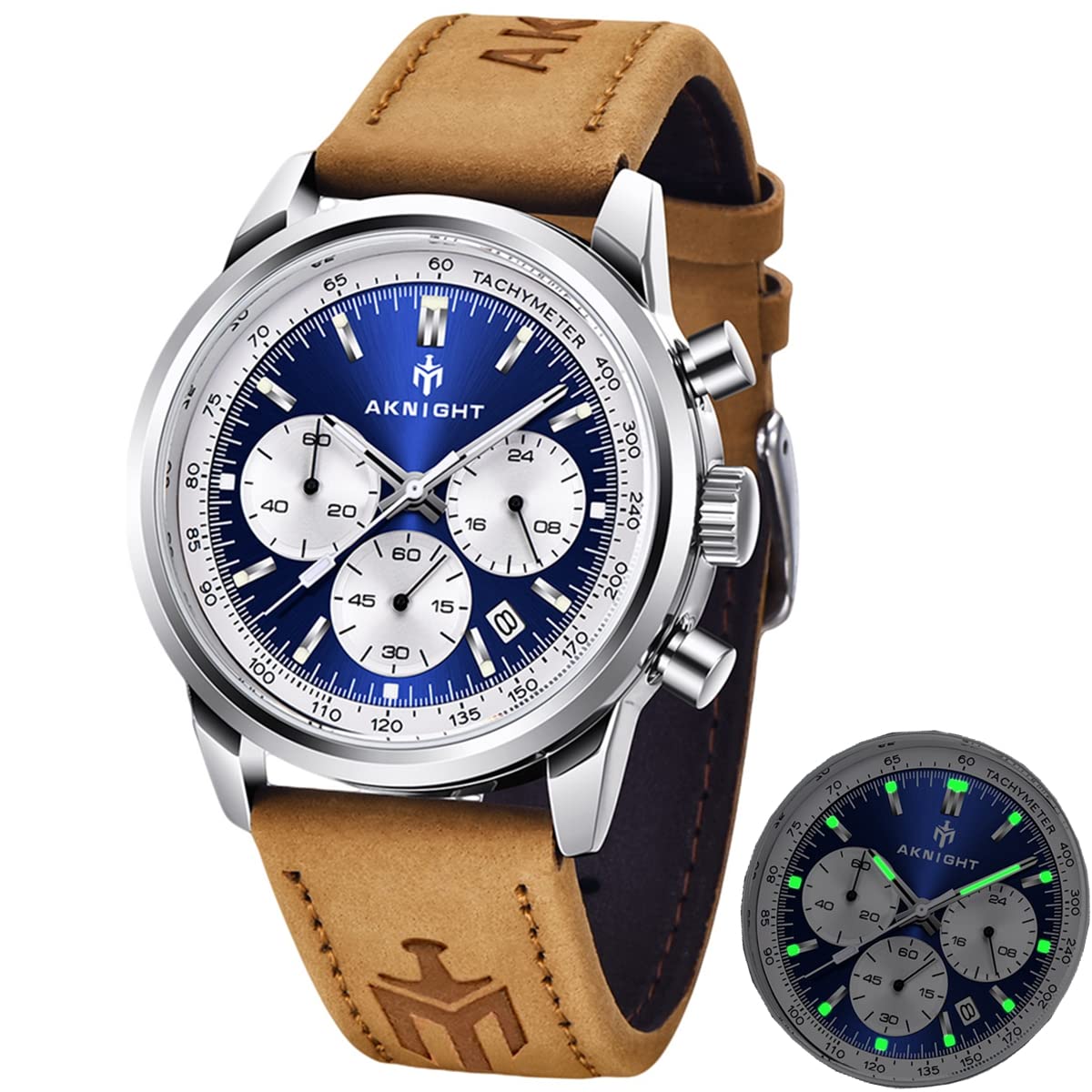 Men's Waterproof Stainless Steel Chronograph Watch - Analog Quartz Wristwatch for Business, Sport & Work | Durable Fashion Accessory for Everyday Wear, Outdoor Activities & Formal Occasions