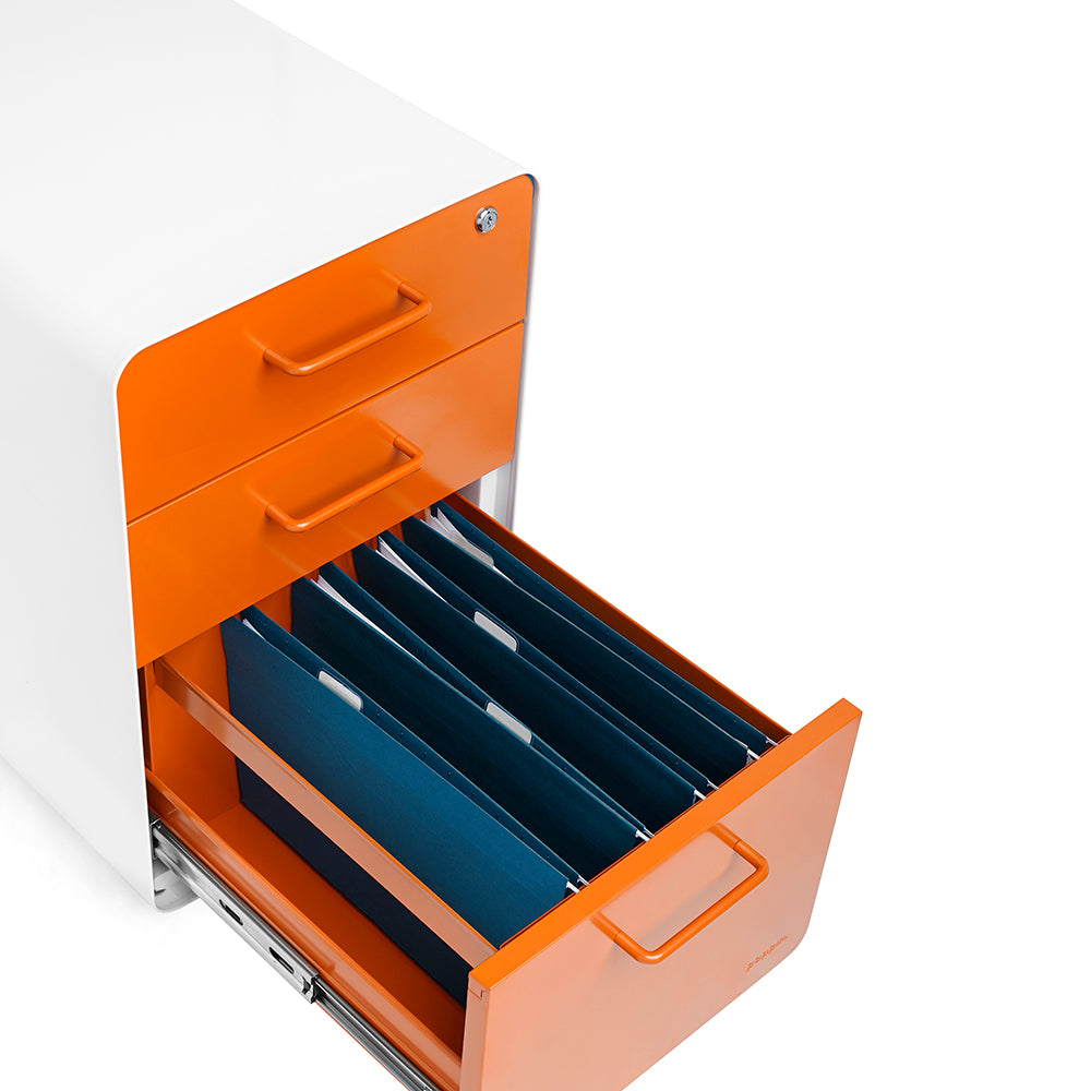 Stow 3-Drawer File Cabinet - Compact Storage Solution for Home Office, Classroom & Small Spaces - Organize Documents, Folders & Office Supplies Efficiently