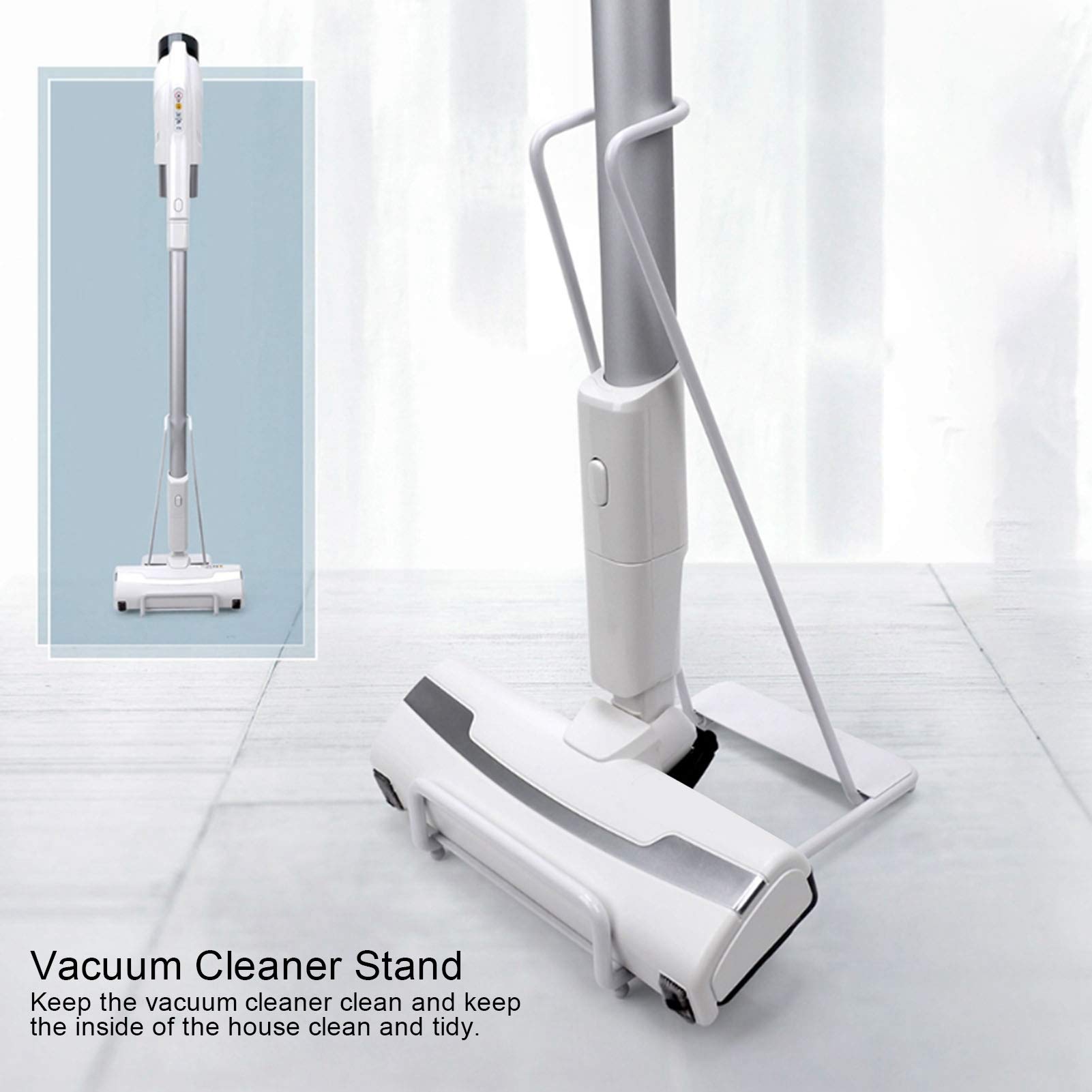 TOPINCN Vacuum Cleaner Stand - Stable Storage Bracket Holder for Upright & Stick Vacuums | Free-Standing Floor Organizer Rack | Perfect for Home, Garage & Closet Organization