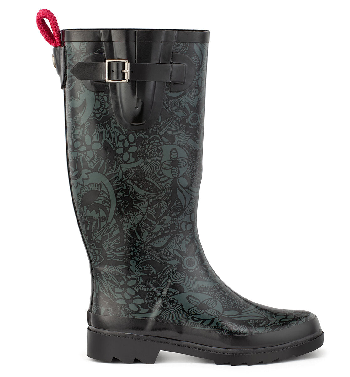 Rhythm Rain Boots for Women - Waterproof Rubber Rain Boots with Comfortable Cushioning - Perfect for Gardening, Hiking & Outdoor Activities